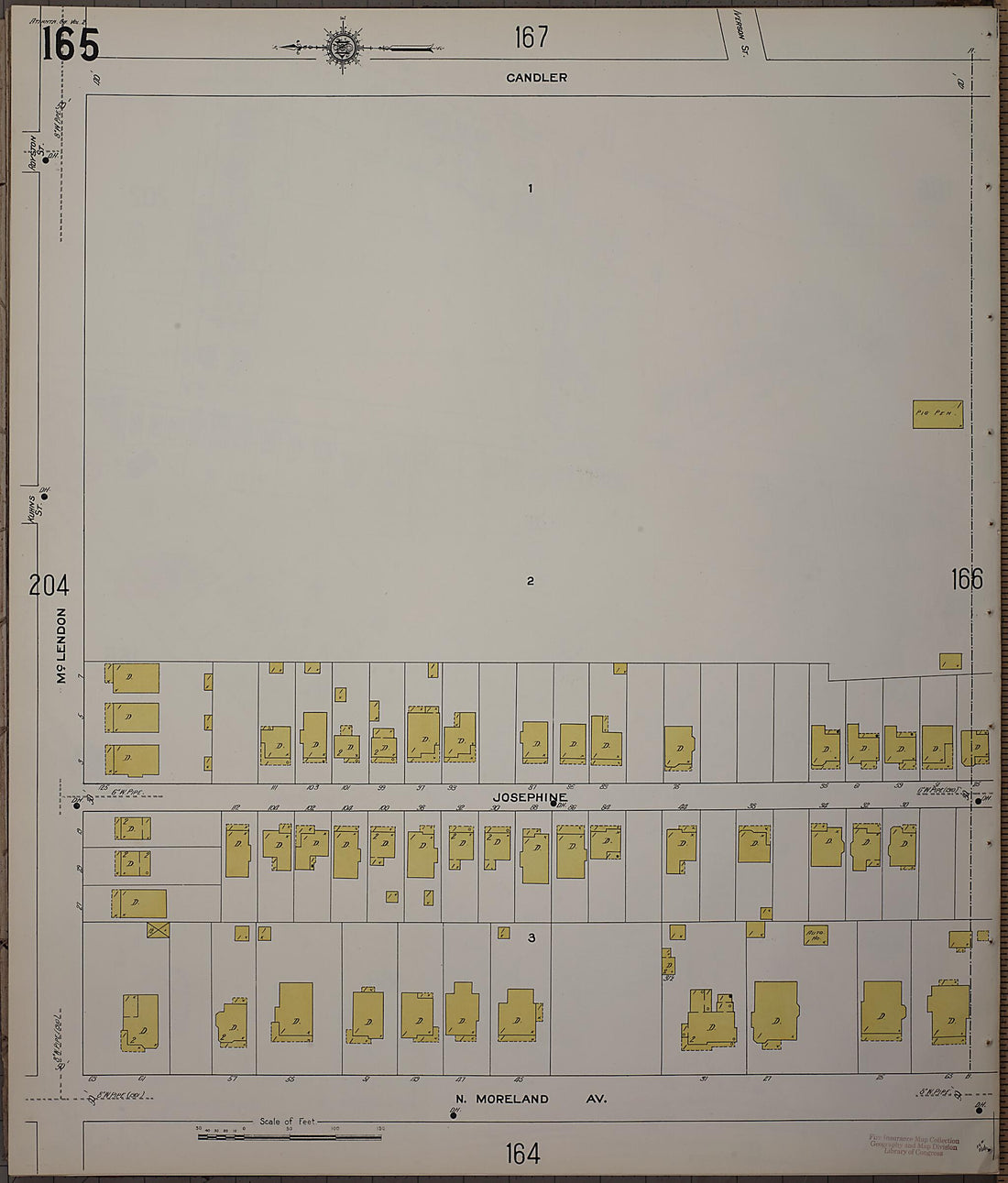 This old map of Atlanta, Fulton County, Georgia was created by Sanborn Map Company in 1911