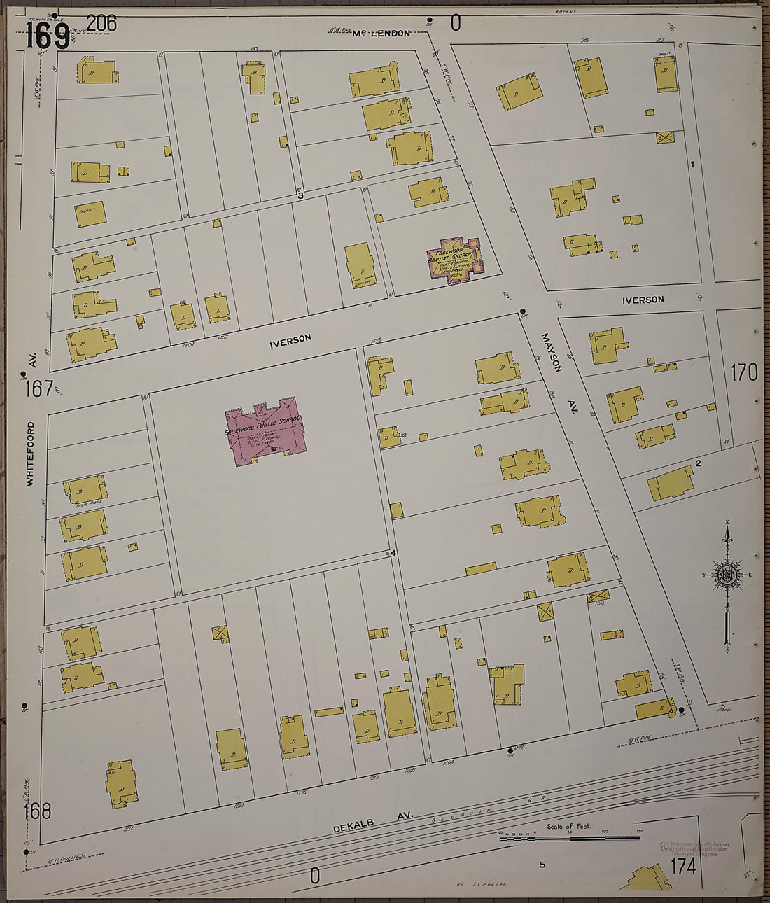 This old map of Atlanta, Fulton County, Georgia was created by Sanborn Map Company in 1911