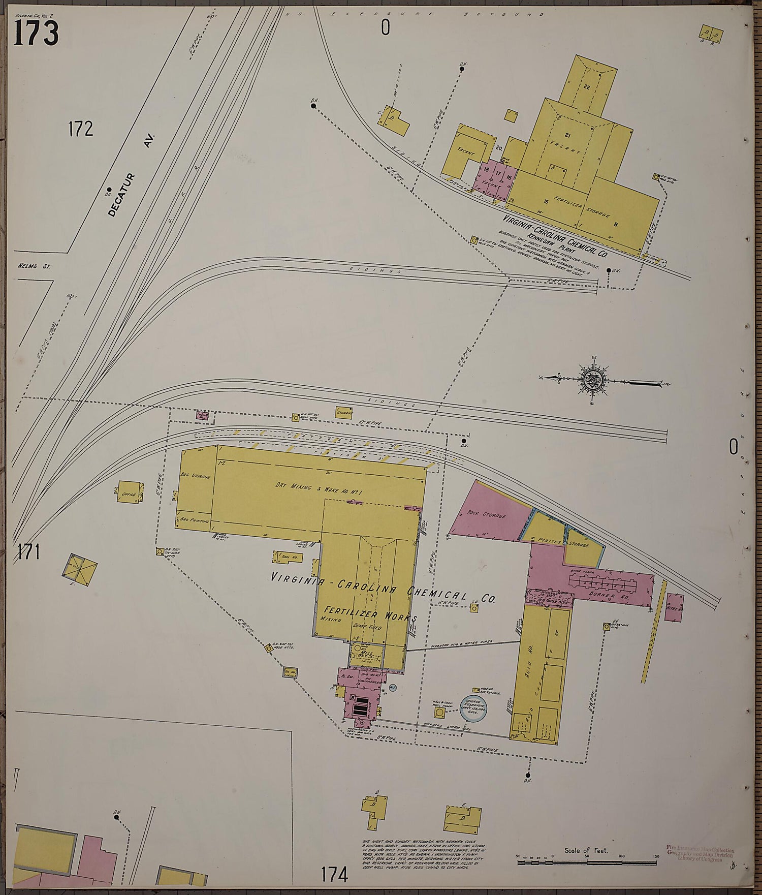 This old map of Atlanta, Fulton County, Georgia was created by Sanborn Map Company in 1911