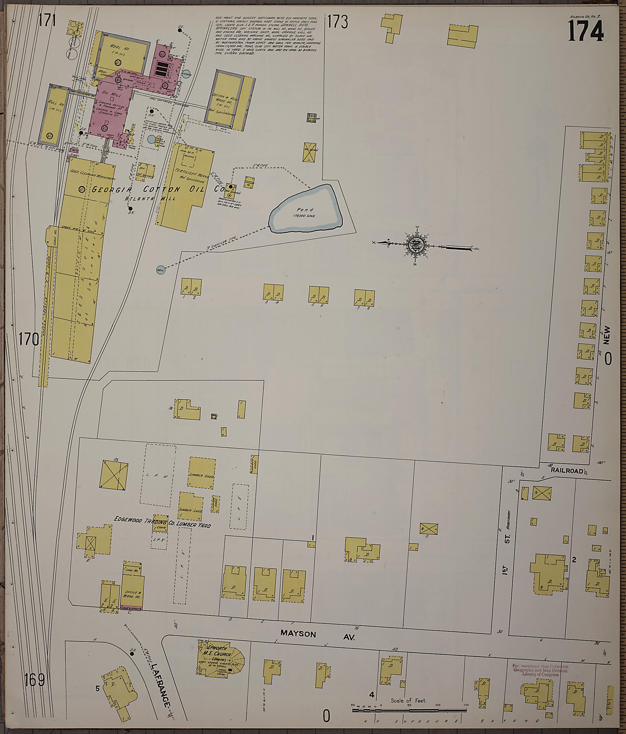 This old map of Atlanta, Fulton County, Georgia was created by Sanborn Map Company in 1911