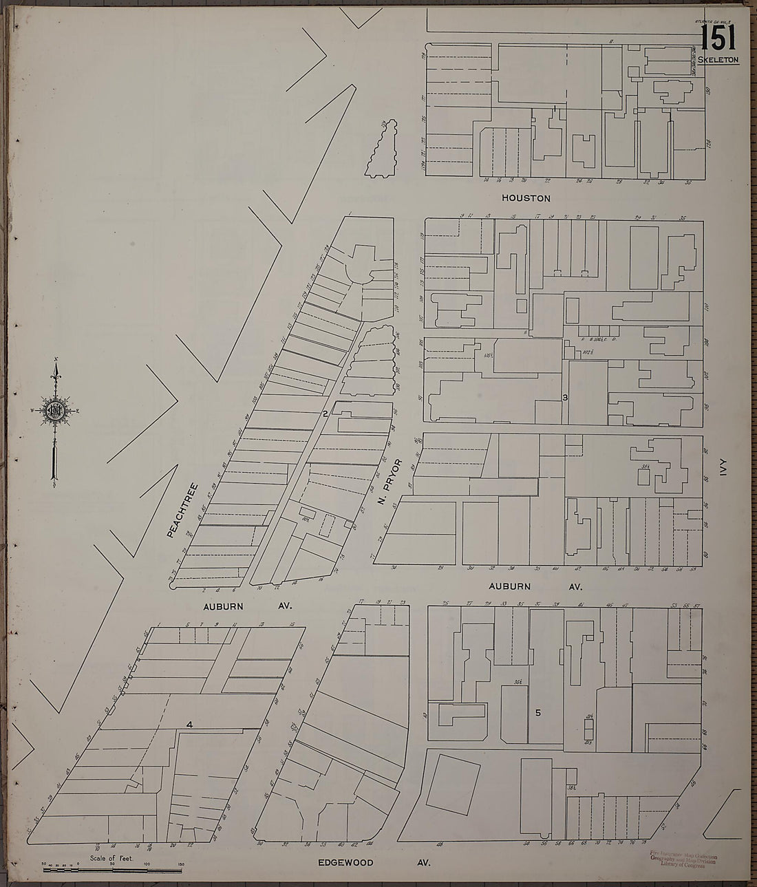 This old map of Atlanta, Fulton County, Georgia was created by Sanborn Map Company in 1911