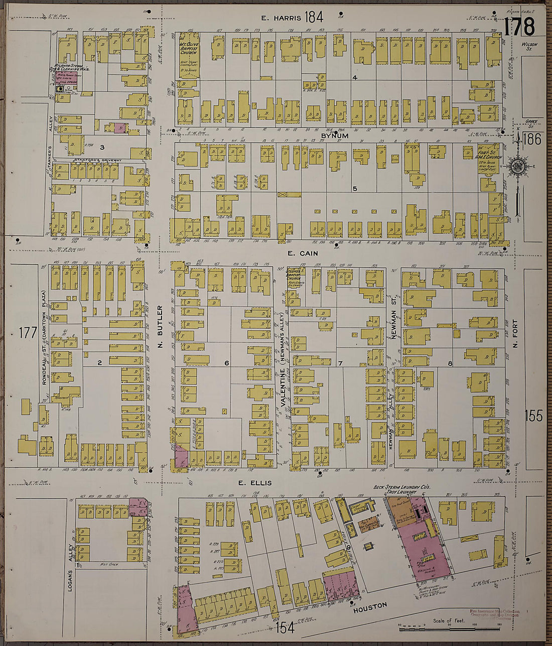 This old map of Atlanta, Fulton County, Georgia was created by Sanborn Map Company in 1911