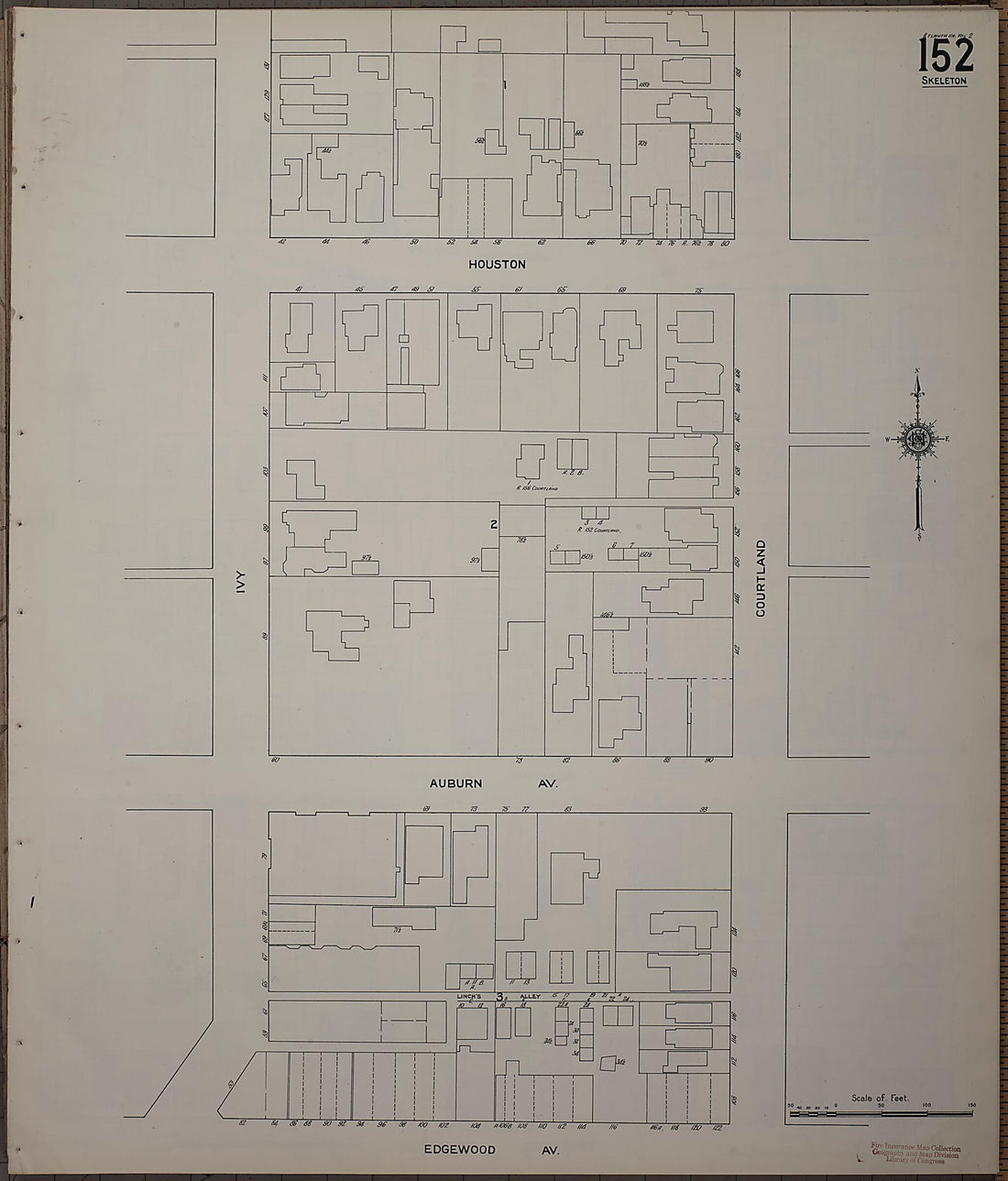 This old map of Atlanta, Fulton County, Georgia was created by Sanborn Map Company in 1911