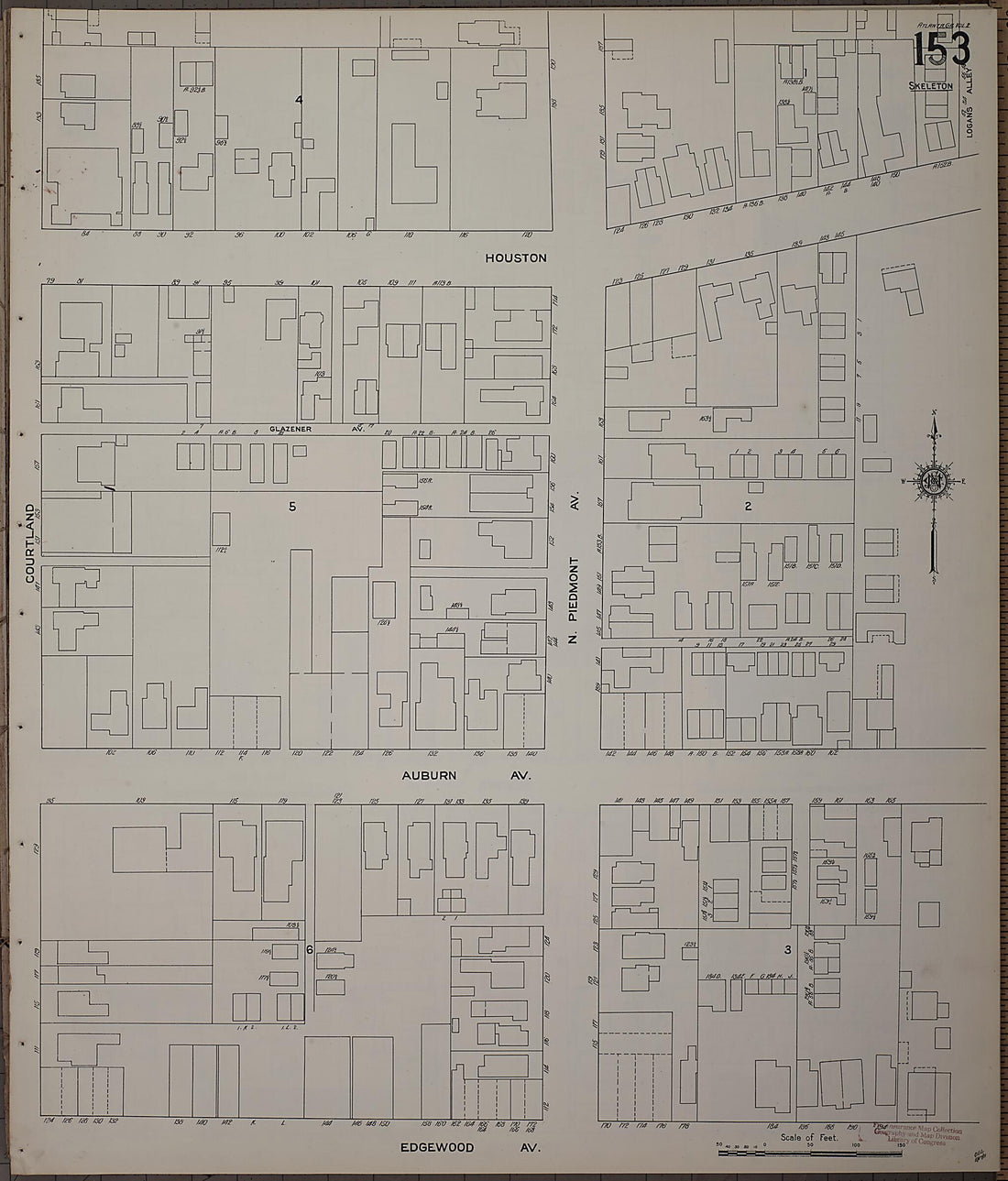 This old map of Atlanta, Fulton County, Georgia was created by Sanborn Map Company in 1911