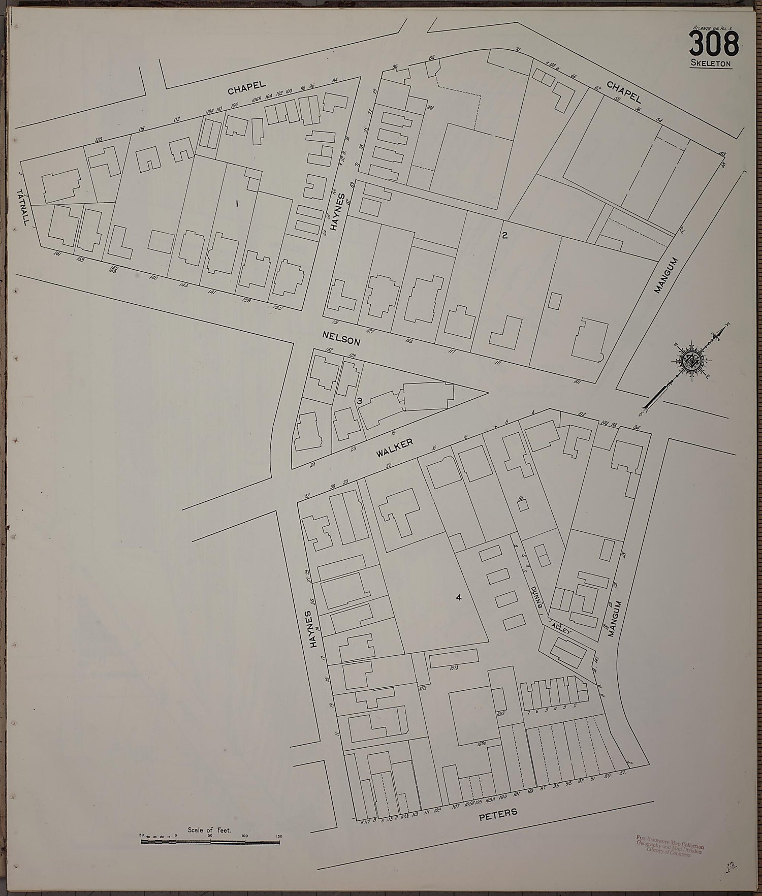 This old map of Atlanta, Fulton County, Georgia was created by Sanborn Map Company in 1911