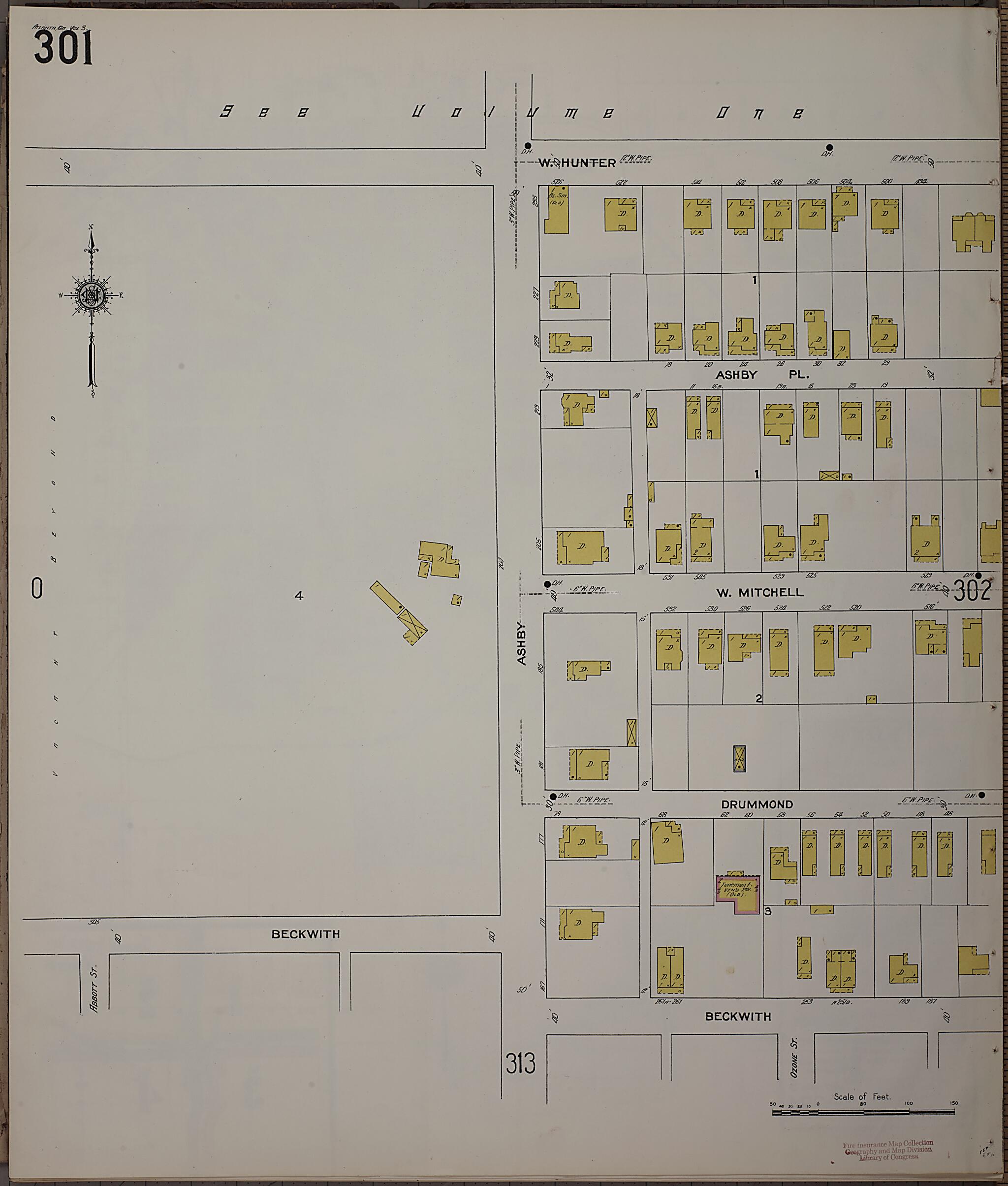 This old map of Atlanta, Fulton County, Georgia was created by Sanborn Map Company in 1911