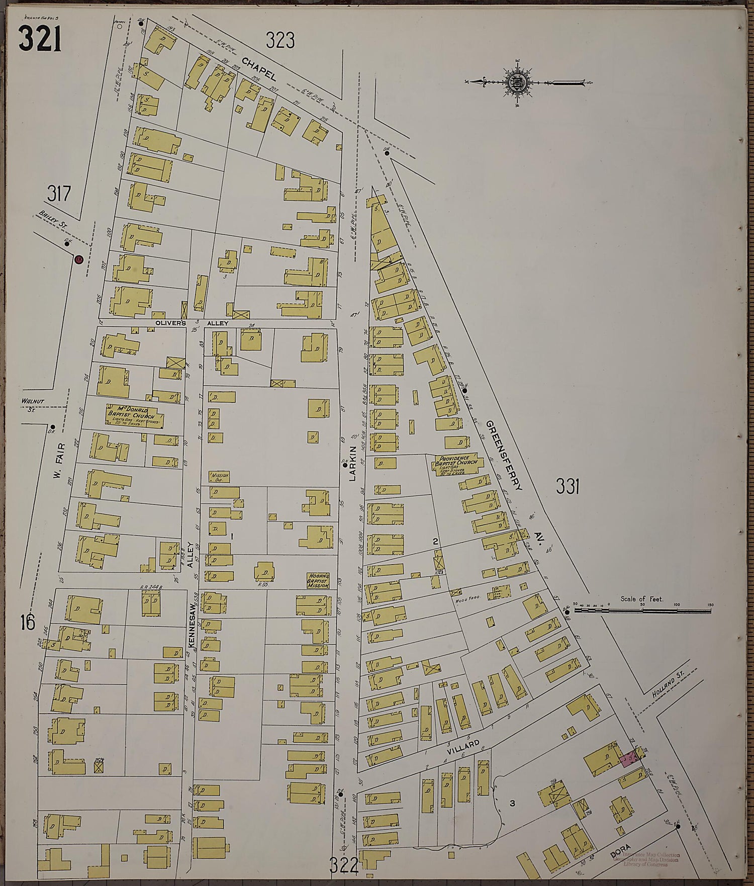 This old map of Atlanta, Fulton County, Georgia was created by Sanborn Map Company in 1911