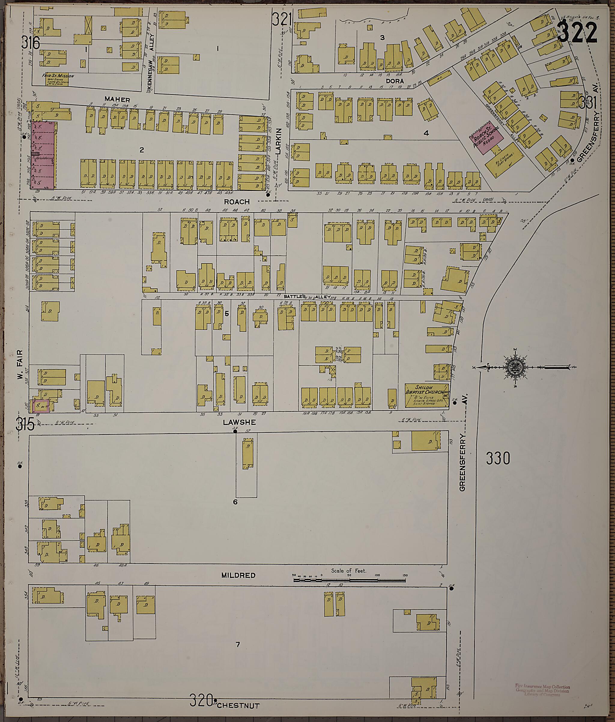 This old map of Atlanta, Fulton County, Georgia was created by Sanborn Map Company in 1911