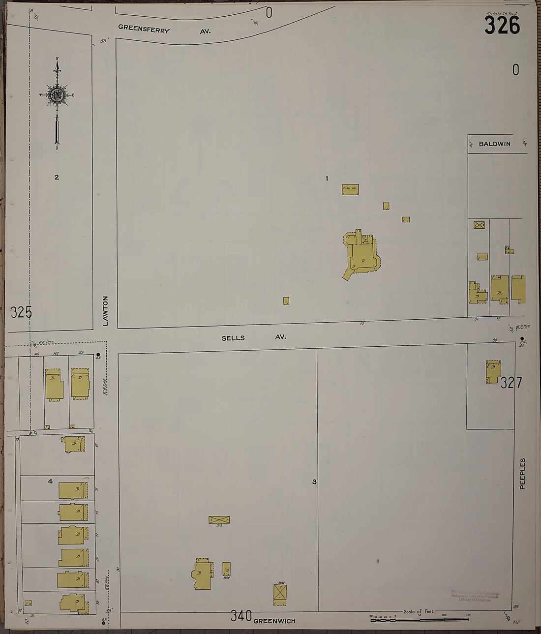 This old map of Atlanta, Fulton County, Georgia was created by Sanborn Map Company in 1911