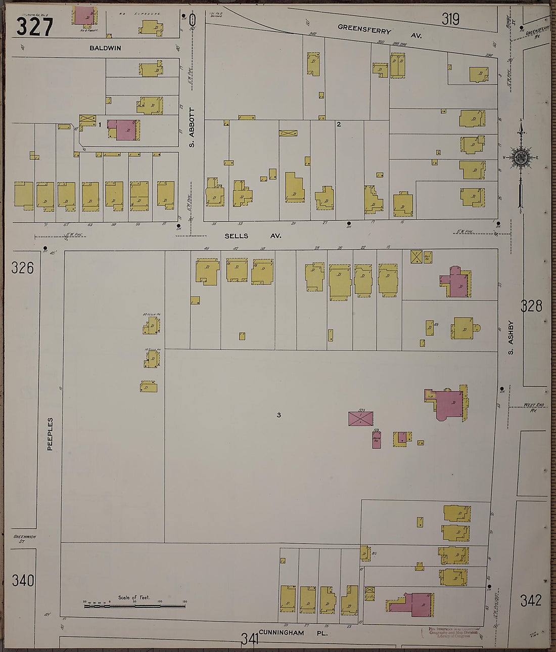 This old map of Atlanta, Fulton County, Georgia was created by Sanborn Map Company in 1911