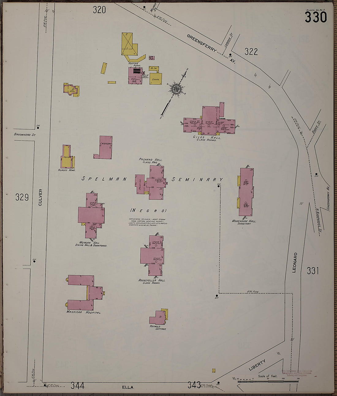 This old map of Atlanta, Fulton County, Georgia was created by Sanborn Map Company in 1911