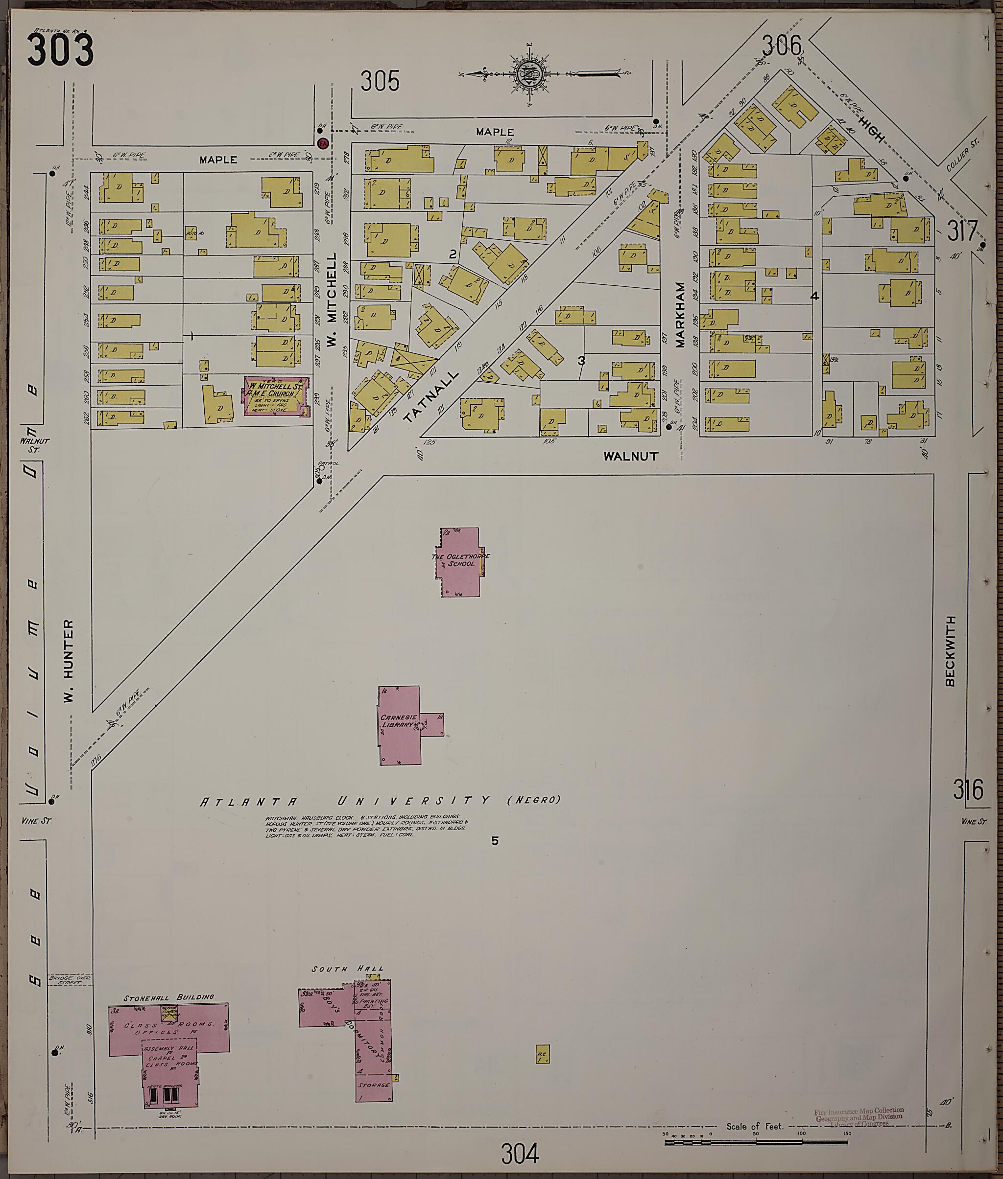 This old map of Atlanta, Fulton County, Georgia was created by Sanborn Map Company in 1911