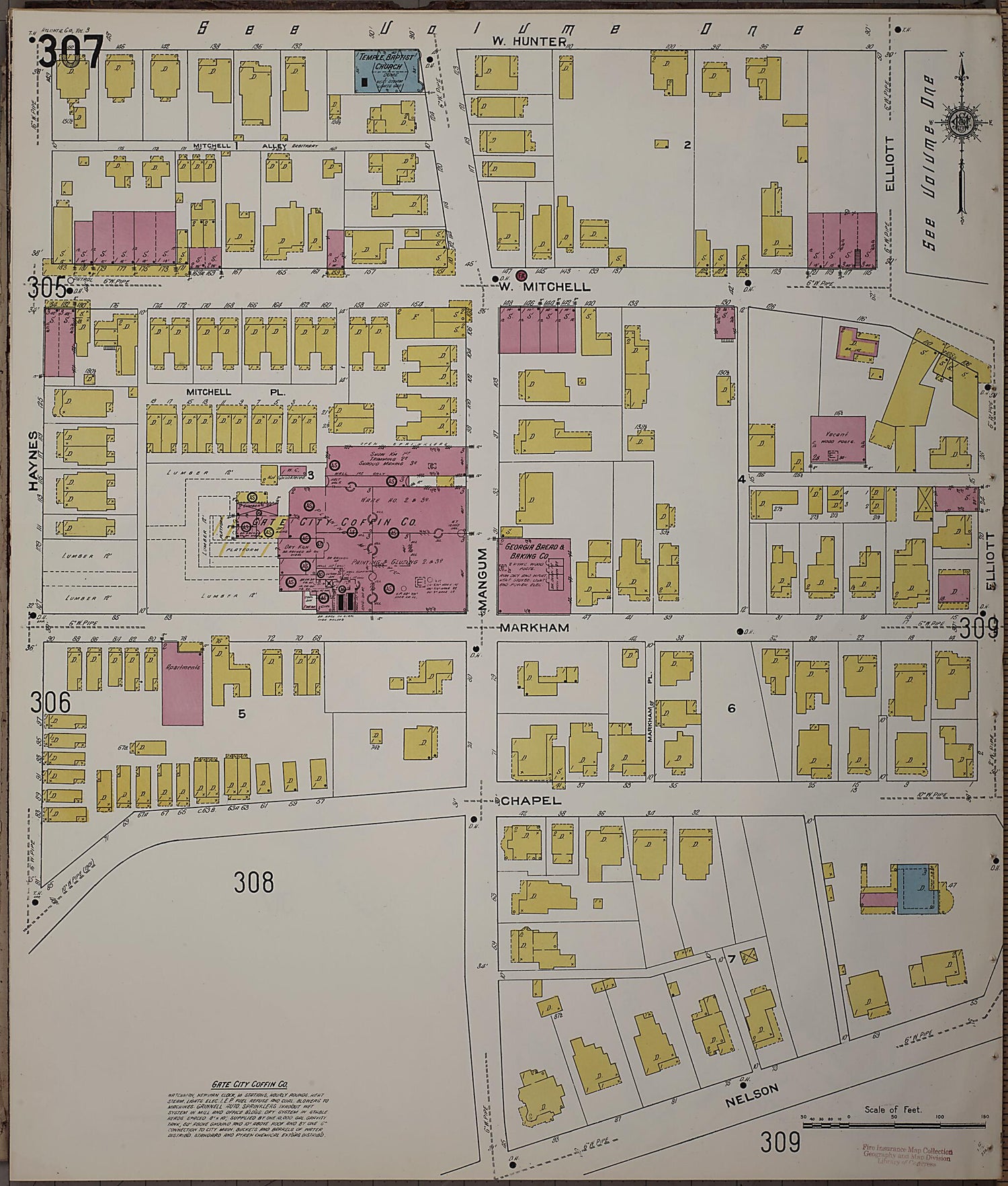 This old map of Atlanta, Fulton County, Georgia was created by Sanborn Map Company in 1911