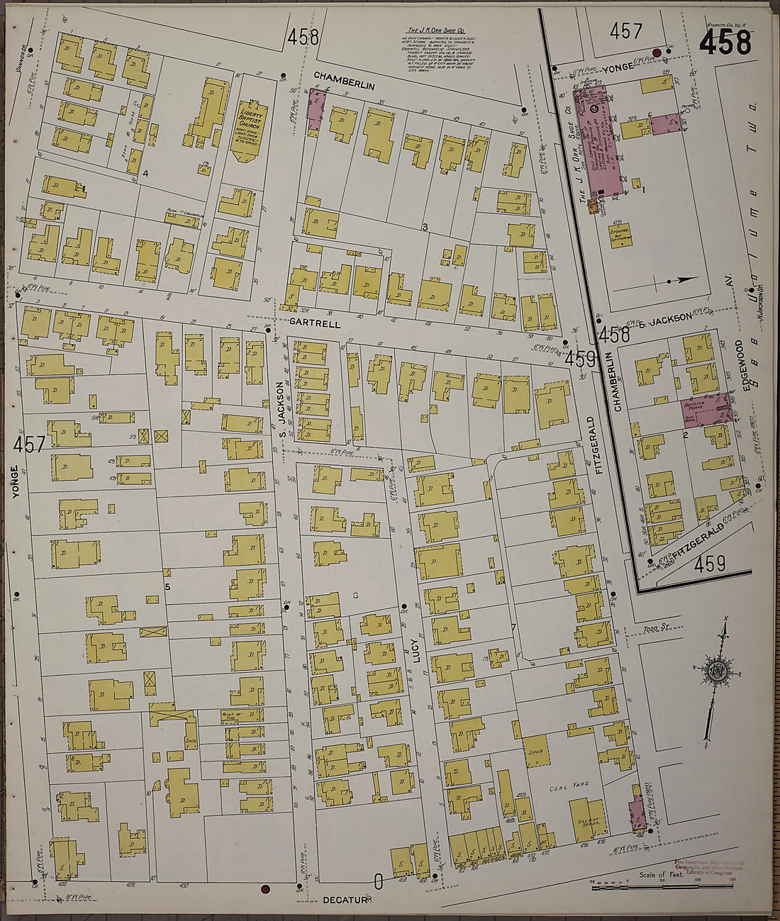 This old map of Atlanta, Fulton County, Georgia was created by Sanborn Map Company in 1911