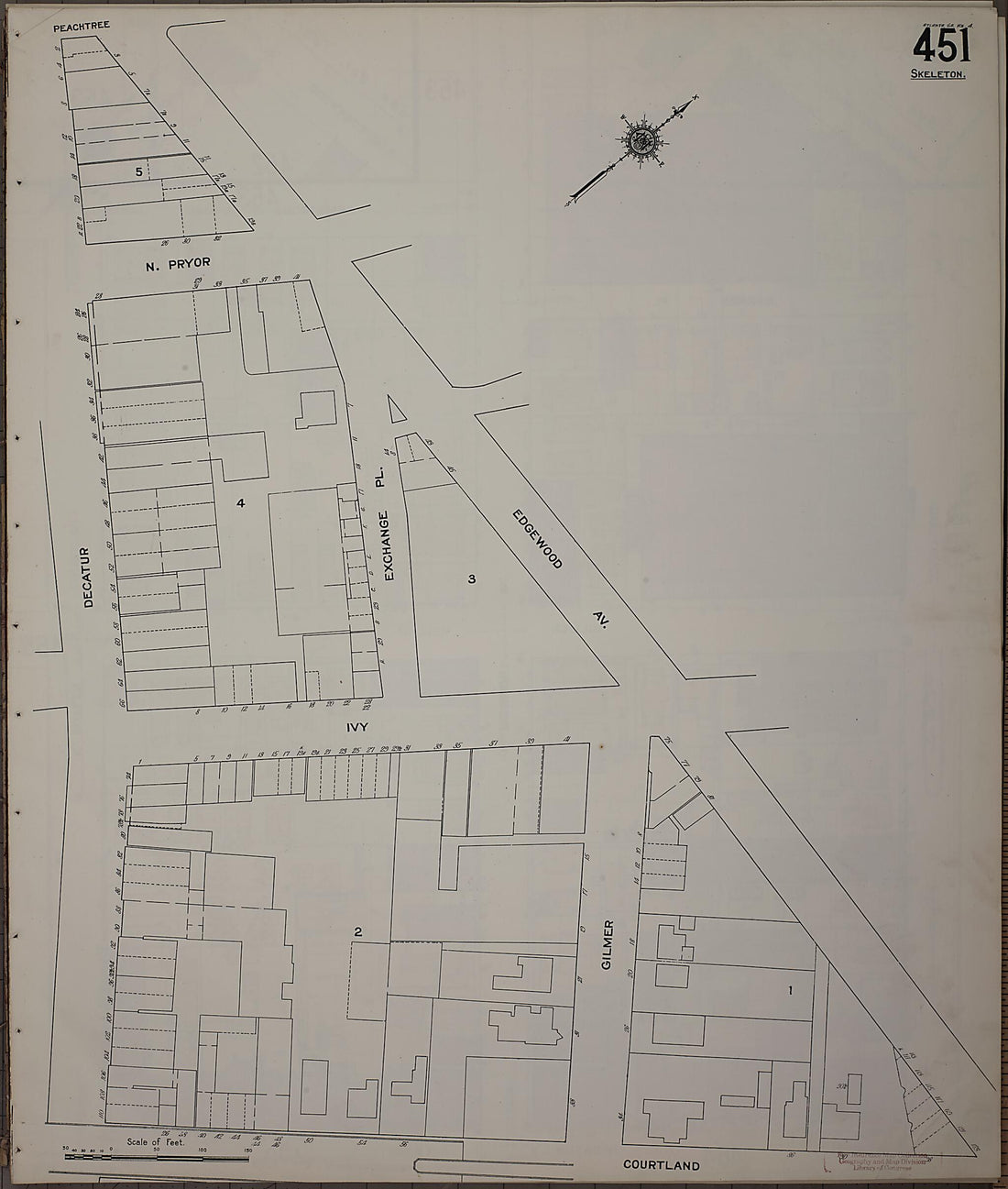 This old map of Atlanta, Fulton County, Georgia was created by Sanborn Map Company in 1911