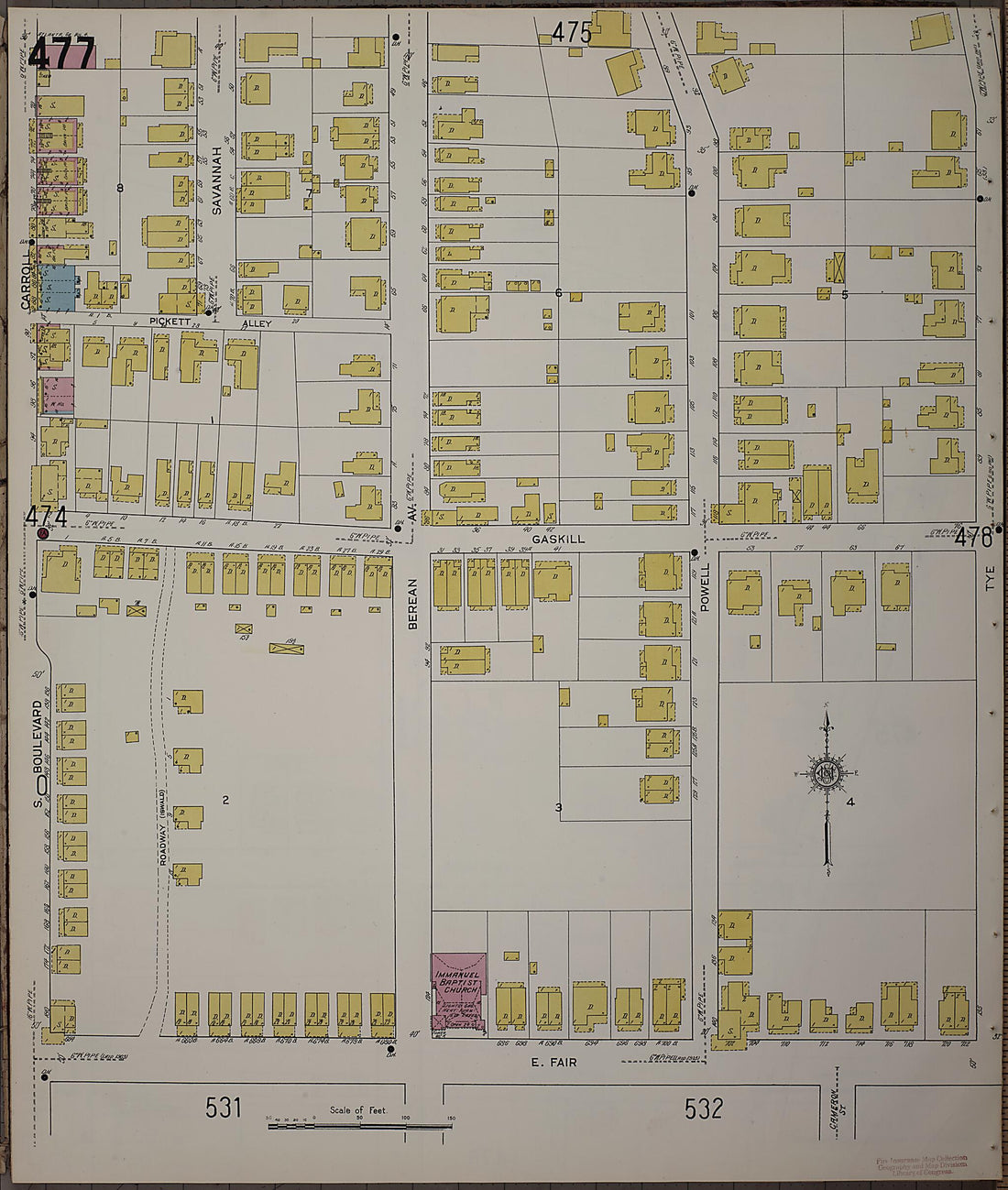 This old map of Atlanta, Fulton County, Georgia was created by Sanborn Map Company in 1911