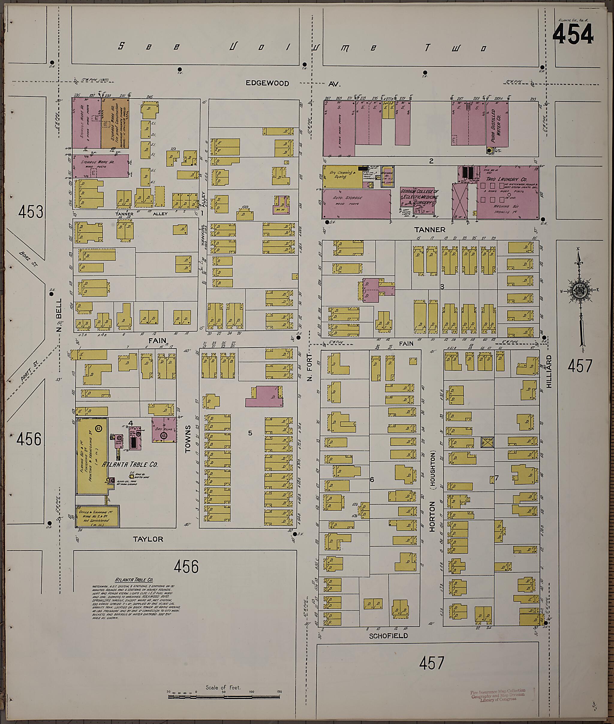 This old map of Atlanta, Fulton County, Georgia was created by Sanborn Map Company in 1911