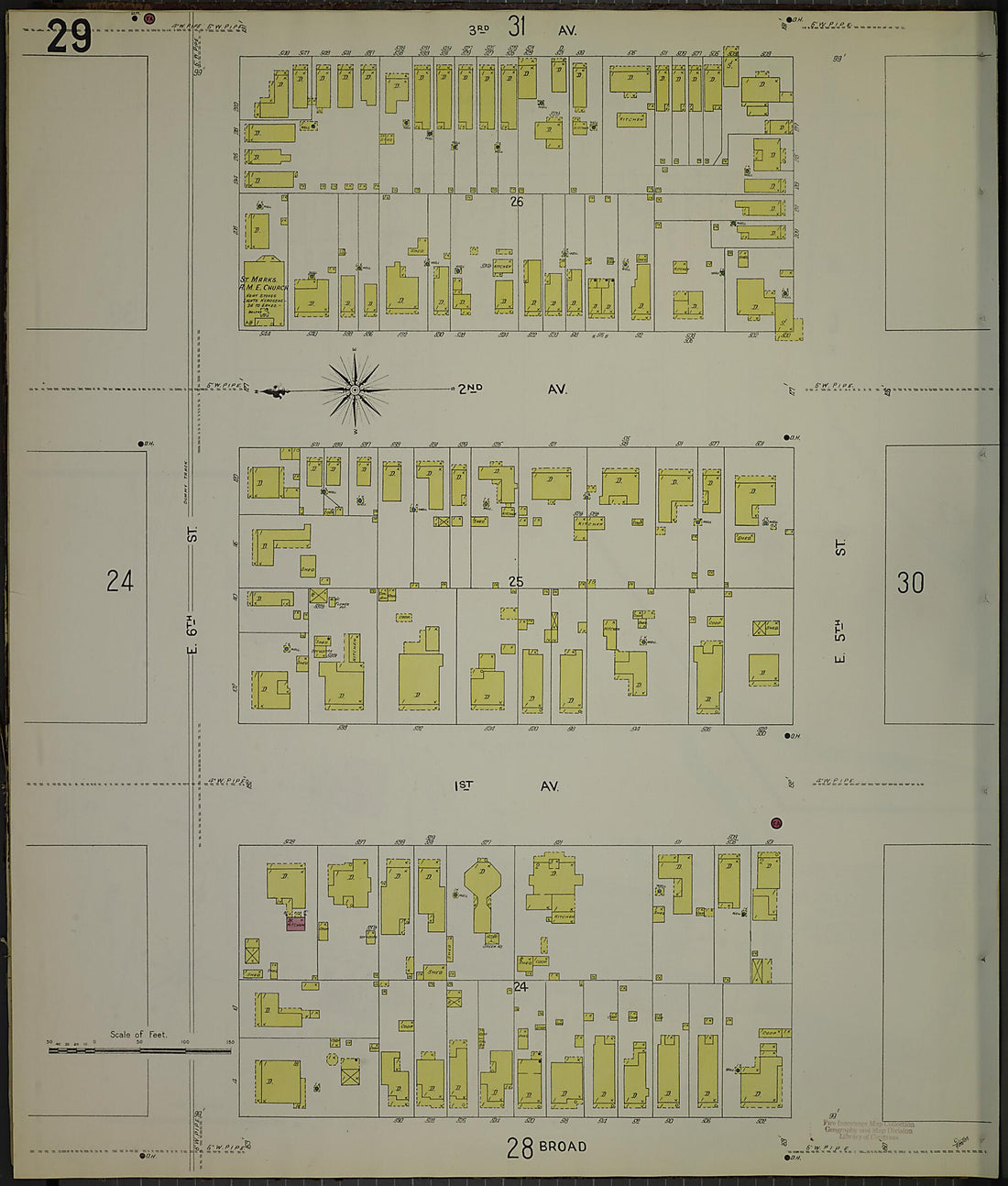 This old map of Columbus, Muscogee County, Georgia was created by Sanborn Map Company in 1907