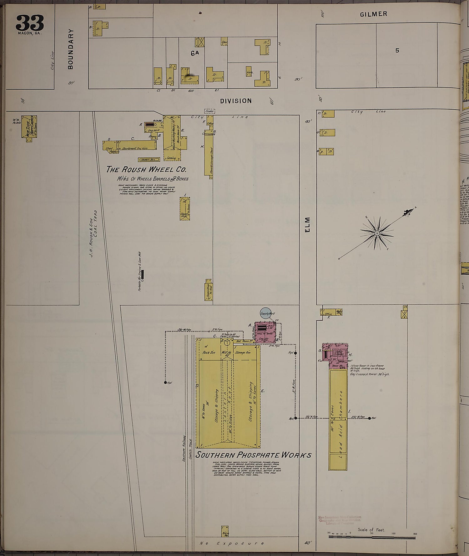 This old map of Macon, Jones County, Georgia was created by Sanborn Map Company in 1895