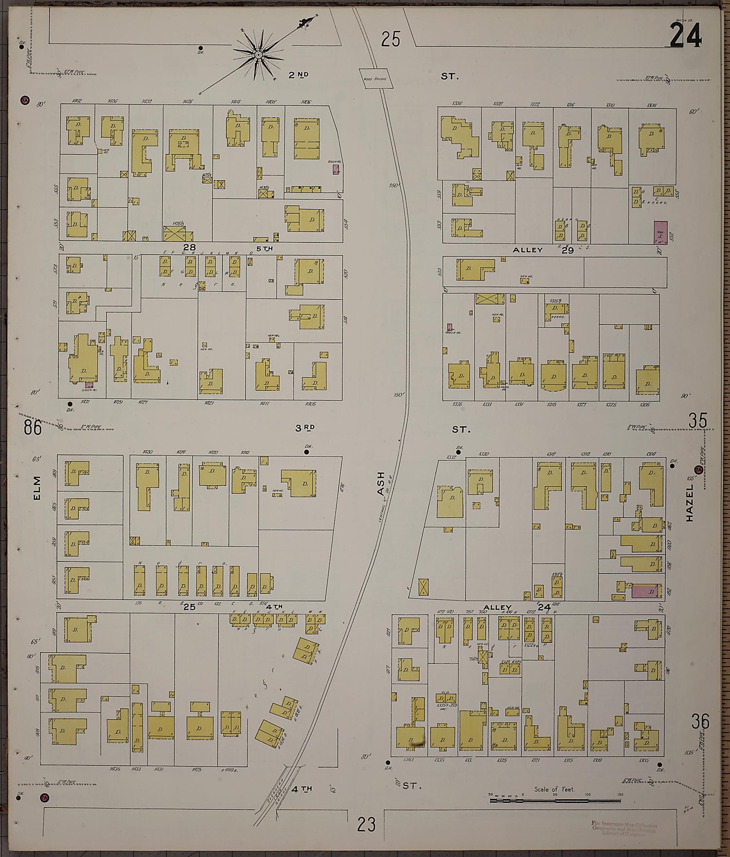 This old map of Macon, Jones County, Georgia was created by Sanborn Map Company in 1908