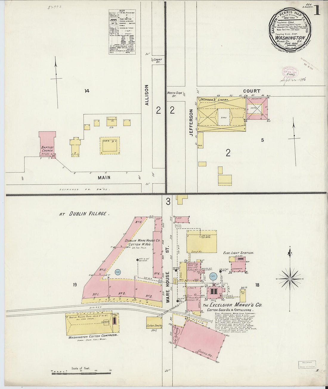 This old map of Wilkes County, Washington was created by Sanborn Map Company in 1896