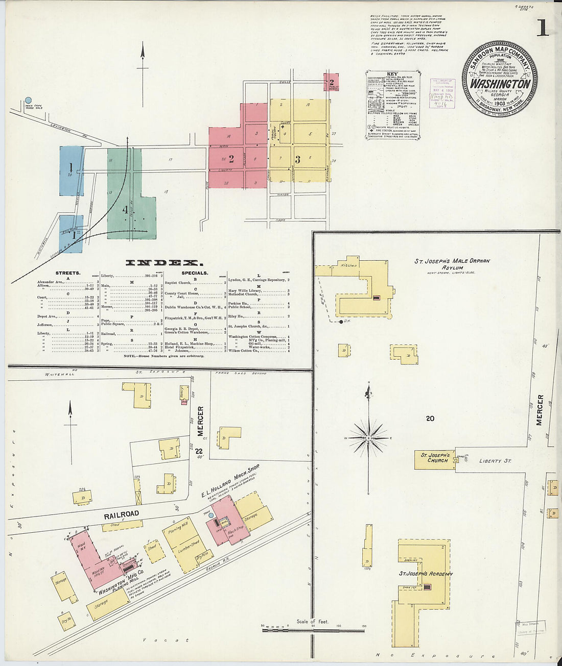 This old map of Wilkes County, Washington was created by Sanborn Map Company in 1903