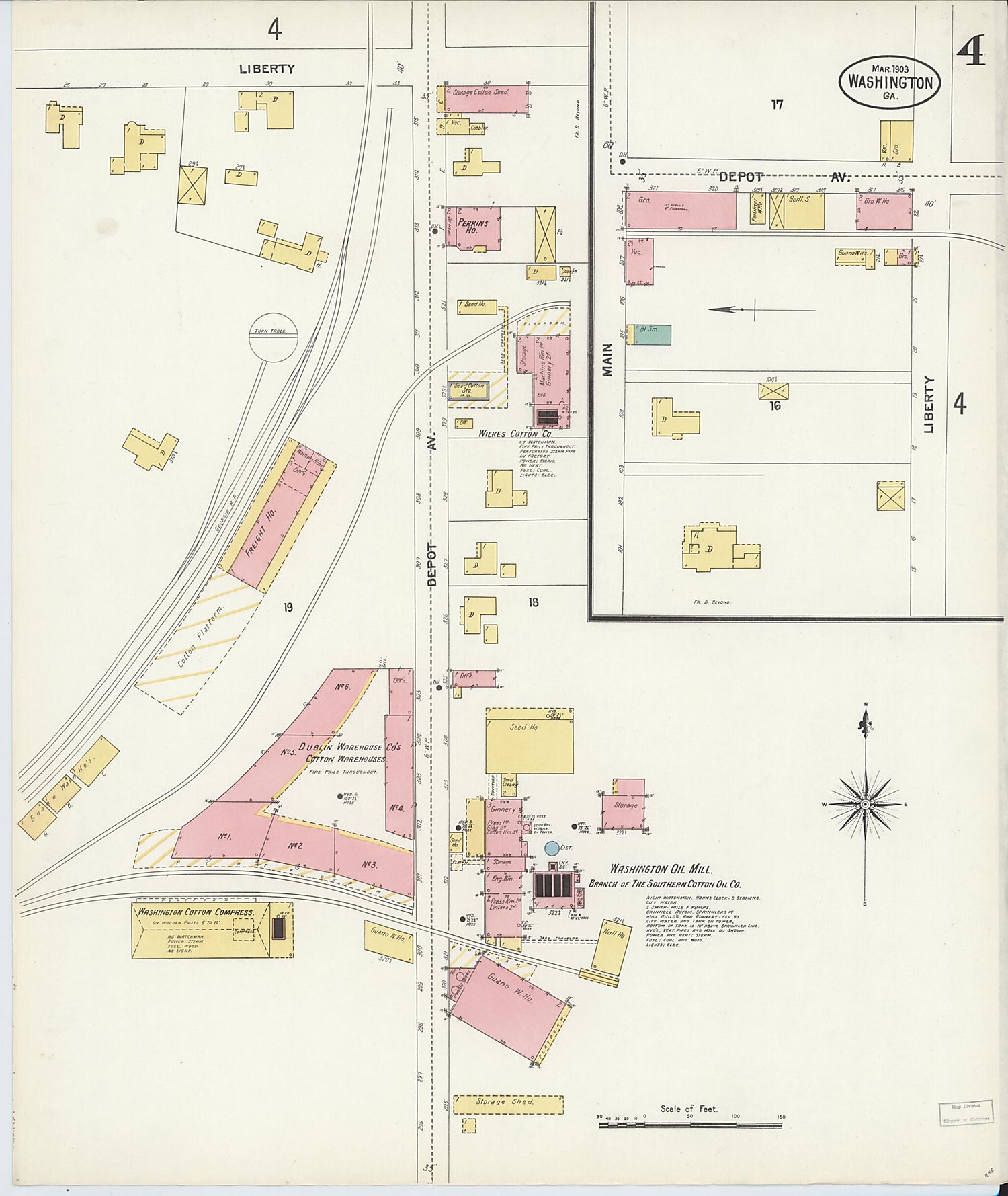 This old map of Wilkes County, Washington was created by Sanborn Map Company in 1903