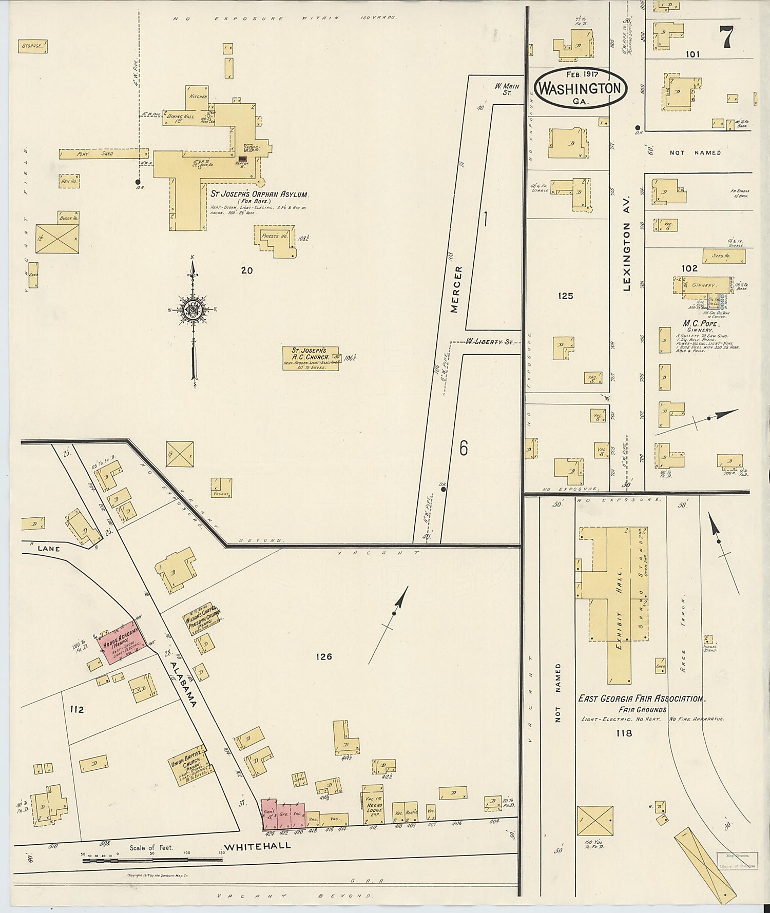 This old map of Wilkes County, Washington was created by Sanborn Map Company in 1917