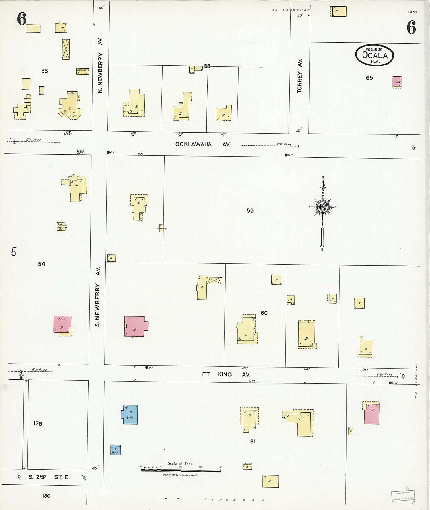 This old map of Zuber, Marion County, Florida was created by Sanborn Map Company in 1924