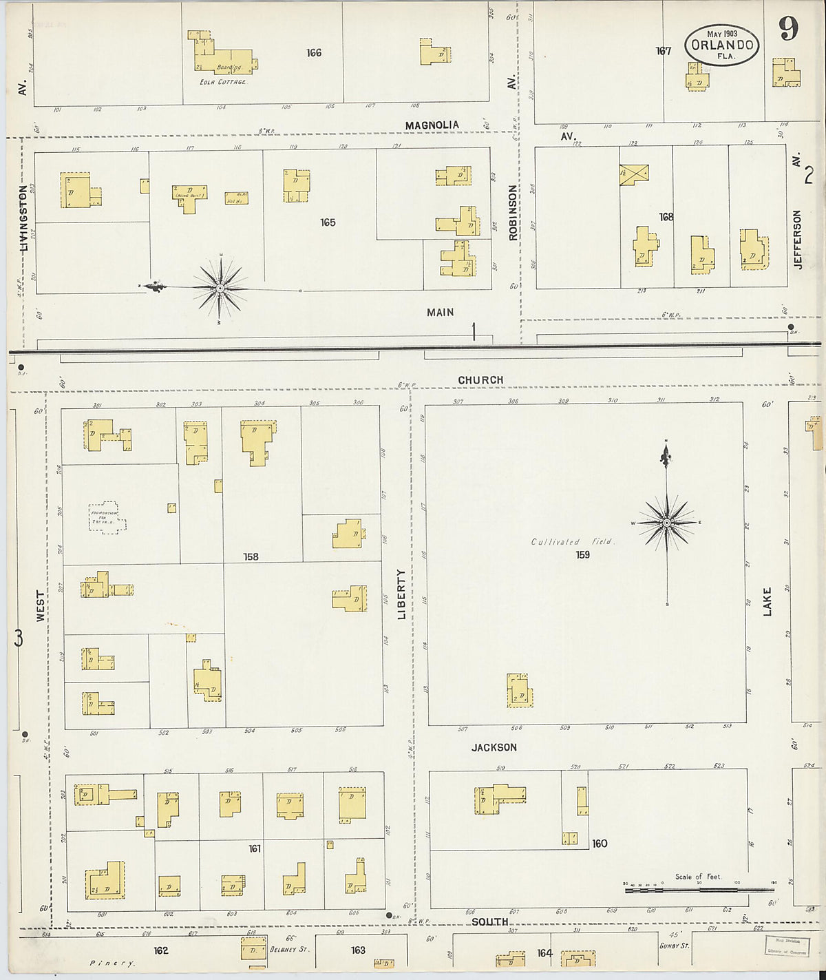 Orlando, Orange County, Florida 1903 (Sheet 9 of 9) by Relic Map Company