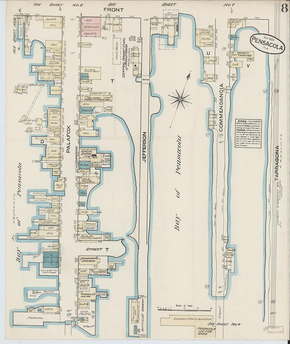 This old map of Woolsey, Escambia County, Florida was created by Sanborn Map Company in 1884