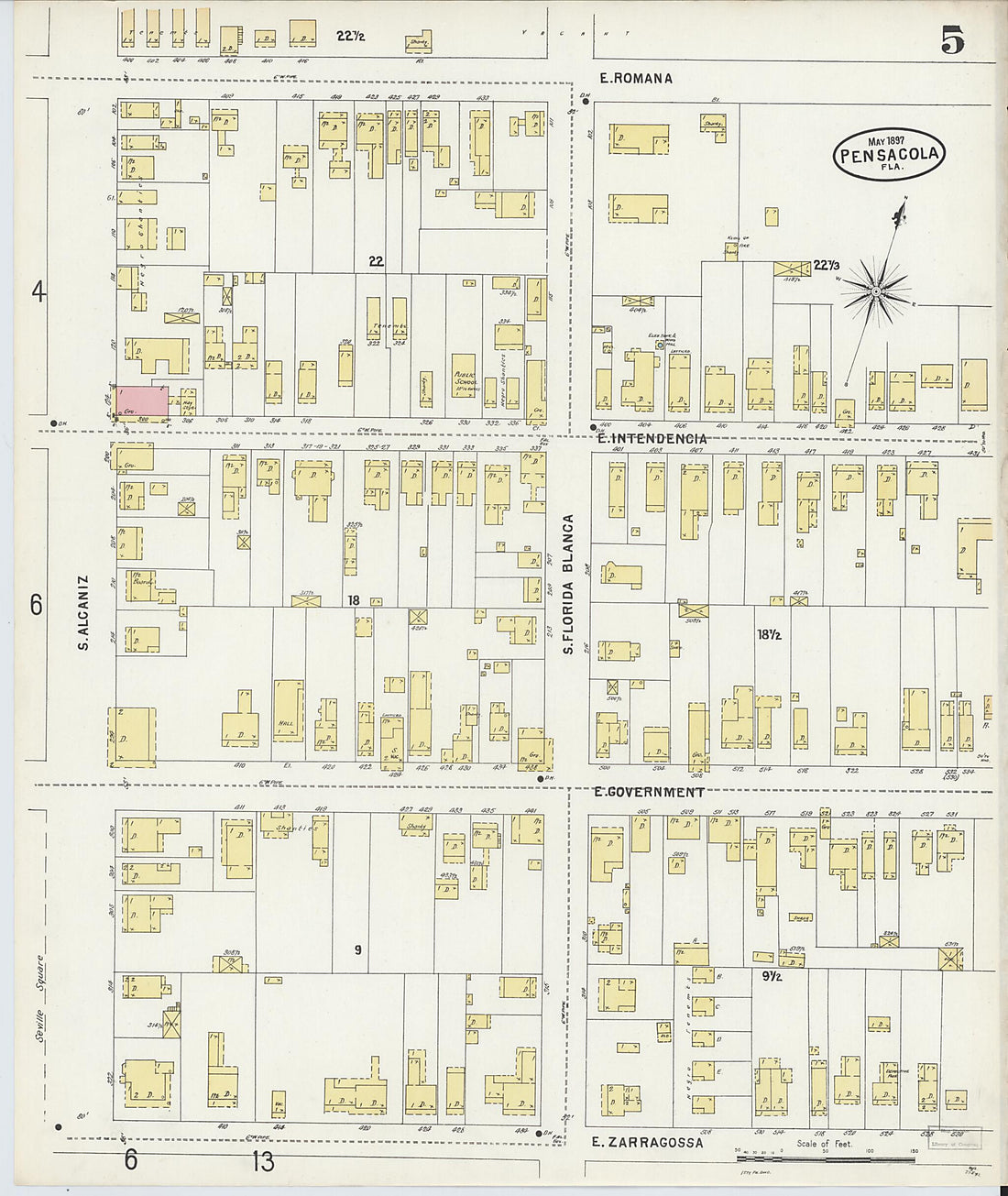 This old map of Woolsey, Escambia County, Florida was created by Sanborn Map Company in 1897