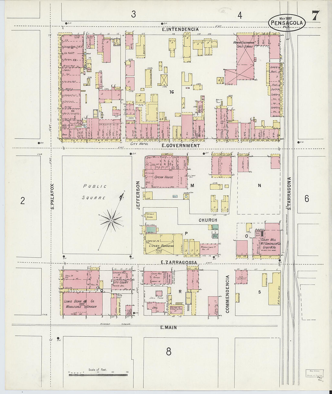 This old map of Woolsey, Escambia County, Florida was created by Sanborn Map Company in 1897