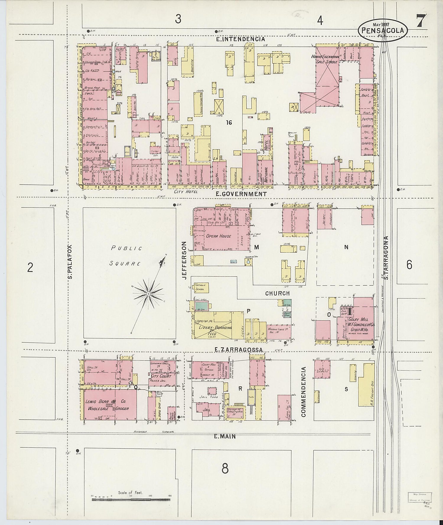 This old map of Woolsey, Escambia County, Florida was created by Sanborn Map Company in 1897