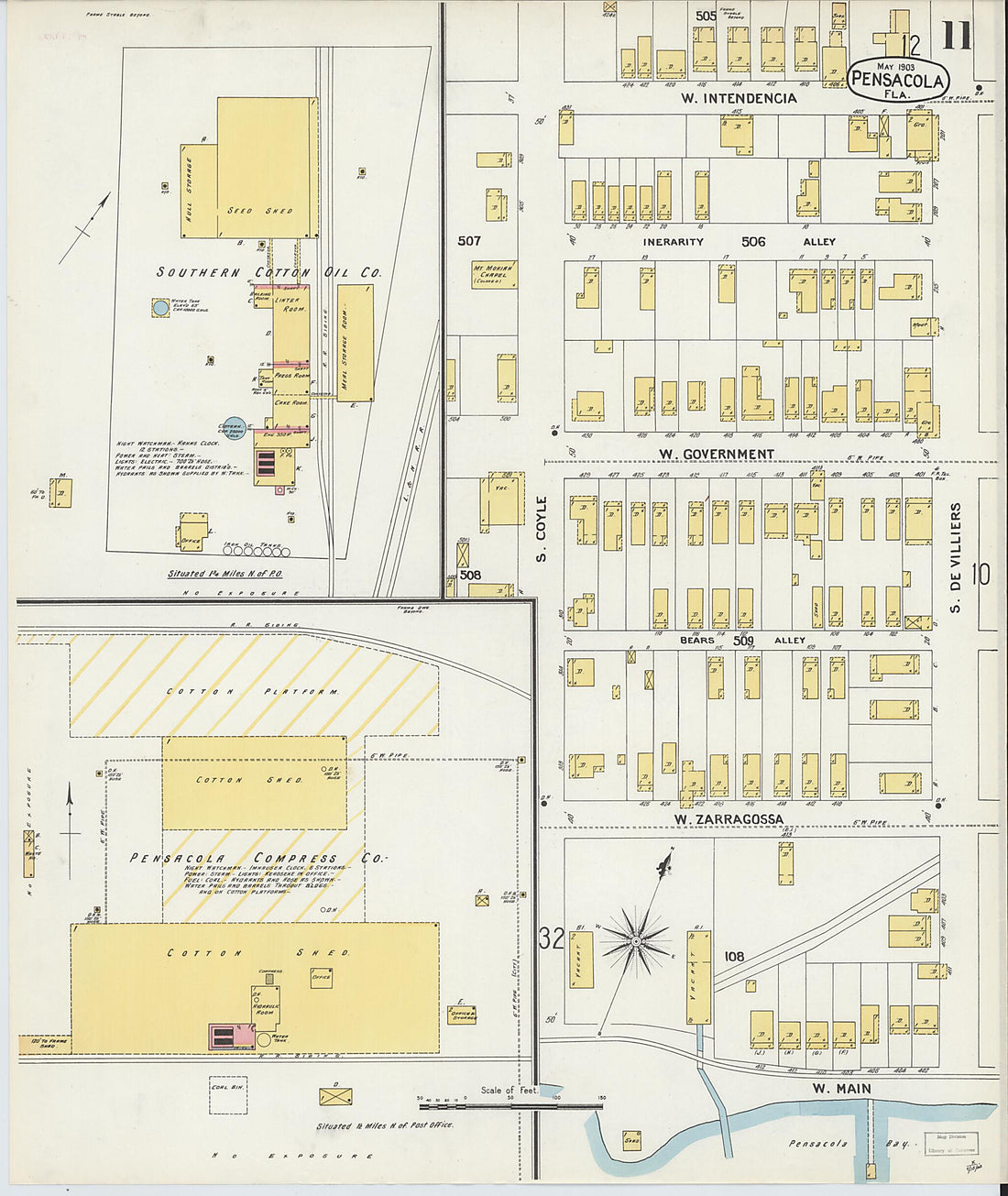 This old map of Woolsey, Escambia County, Florida was created by Sanborn Map Company in 1903