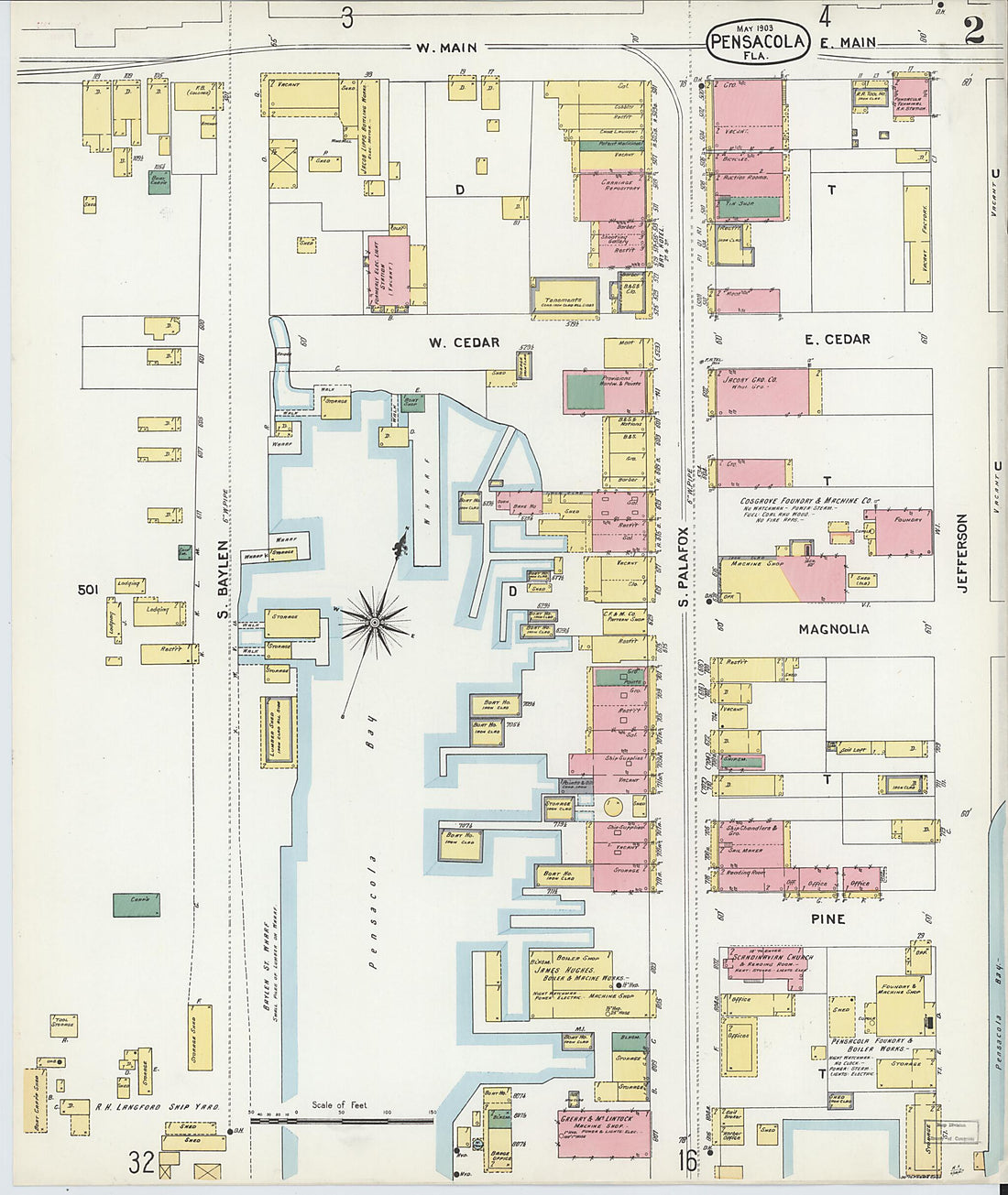 This old map of Woolsey, Escambia County, Florida was created by Sanborn Map Company in 1903