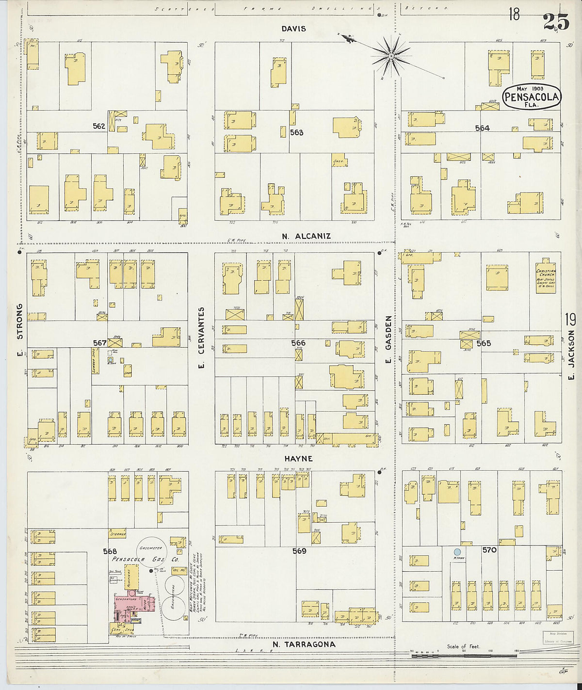 Pensacola, Escambia County, Florida 1903 (Sheet 25) by Relic Map Company