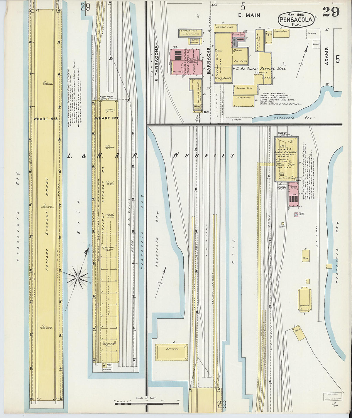Pensacola, Escambia County, Florida 1903 (Sheet 29) by Relic Map Company