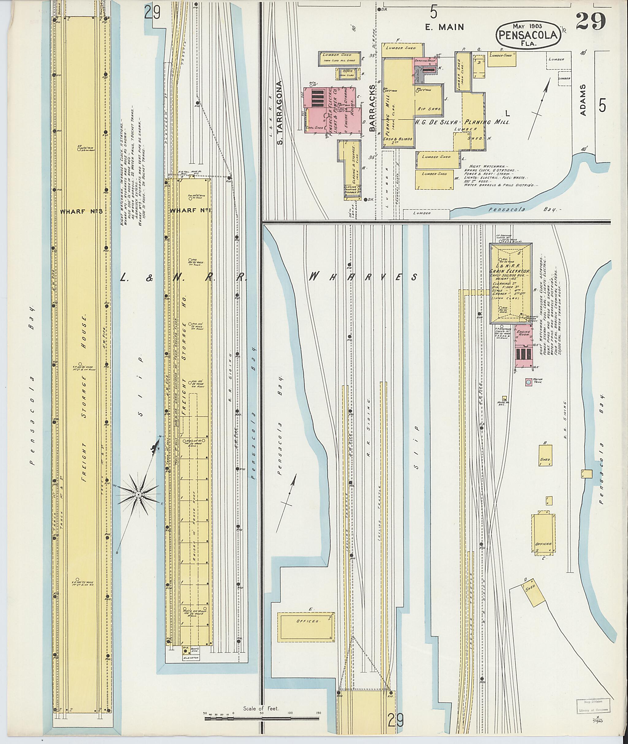 This old map of Woolsey, Escambia County, Florida was created by Sanborn Map Company in 1903