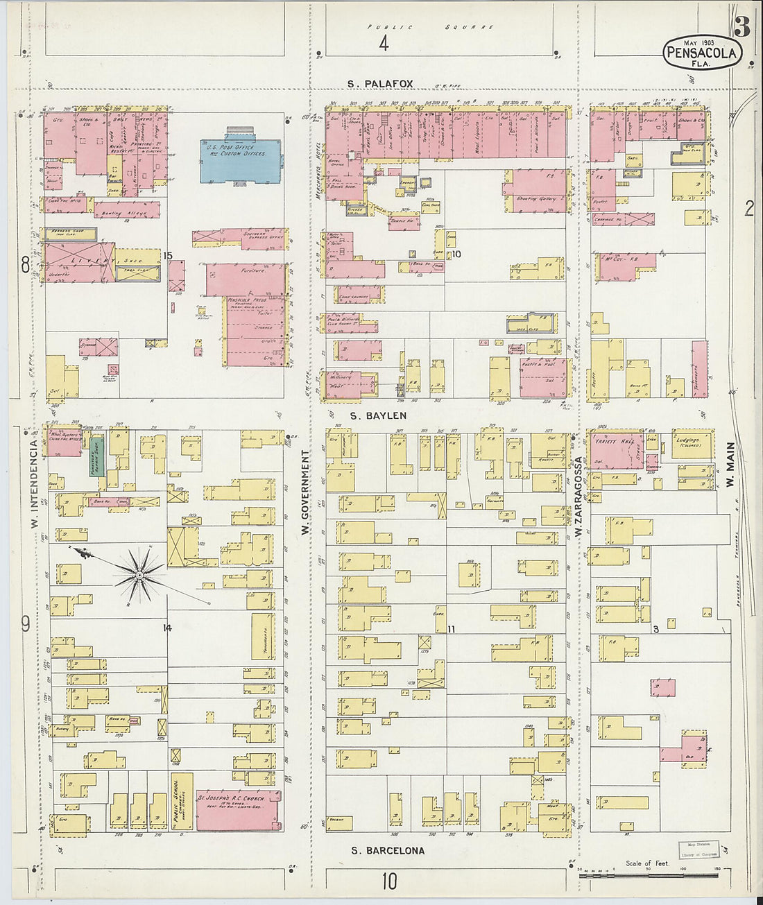 This old map of Woolsey, Escambia County, Florida was created by Sanborn Map Company in 1903