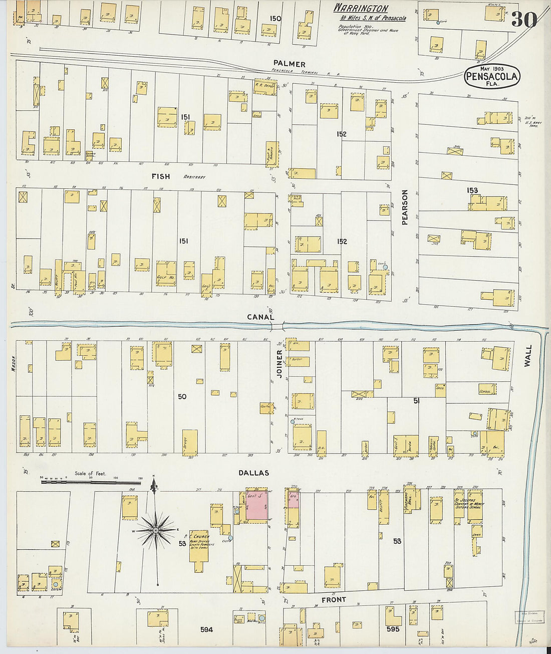 This old map of Woolsey, Escambia County, Florida was created by Sanborn Map Company in 1903