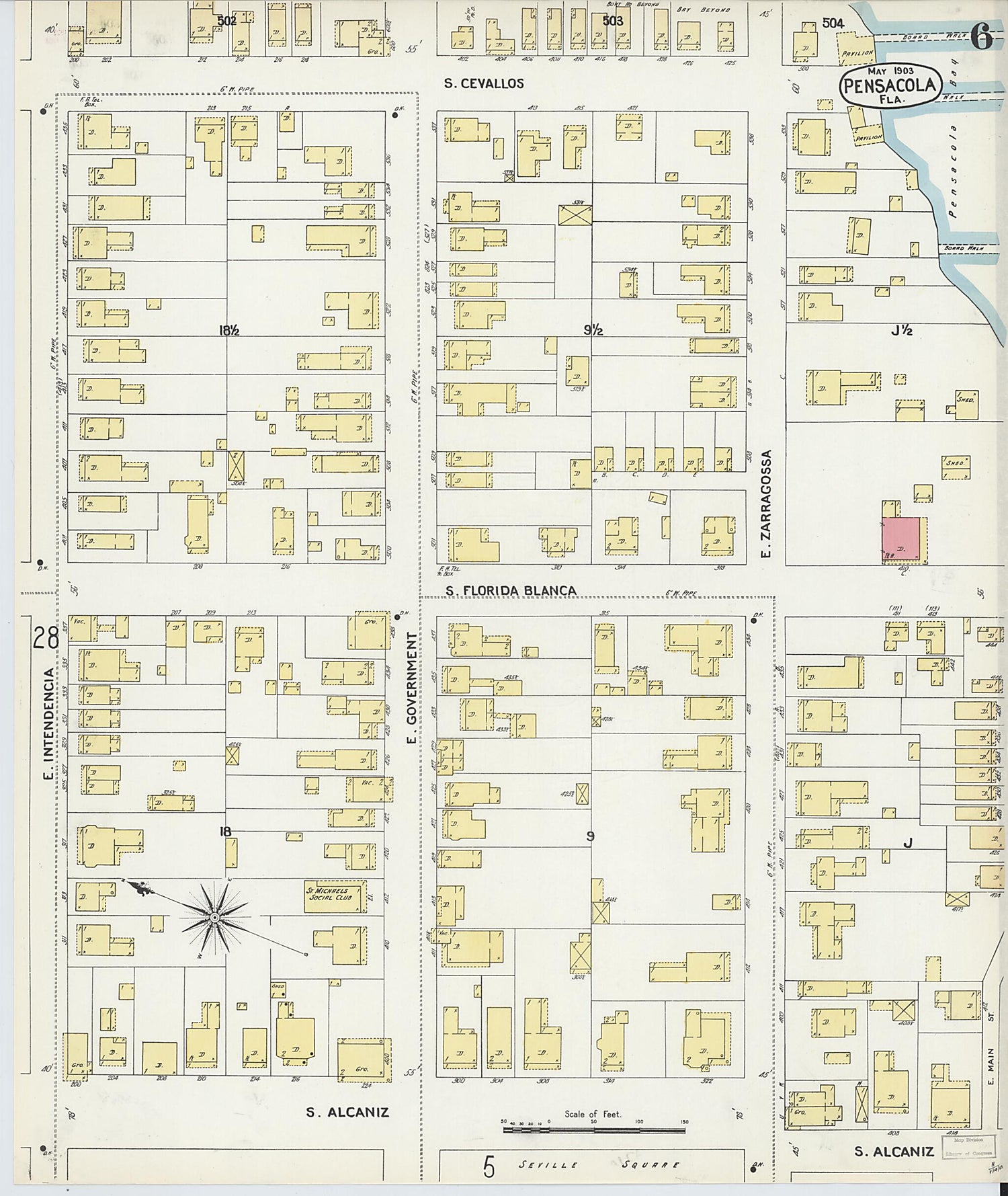 This old map of Woolsey, Escambia County, Florida was created by Sanborn Map Company in 1903