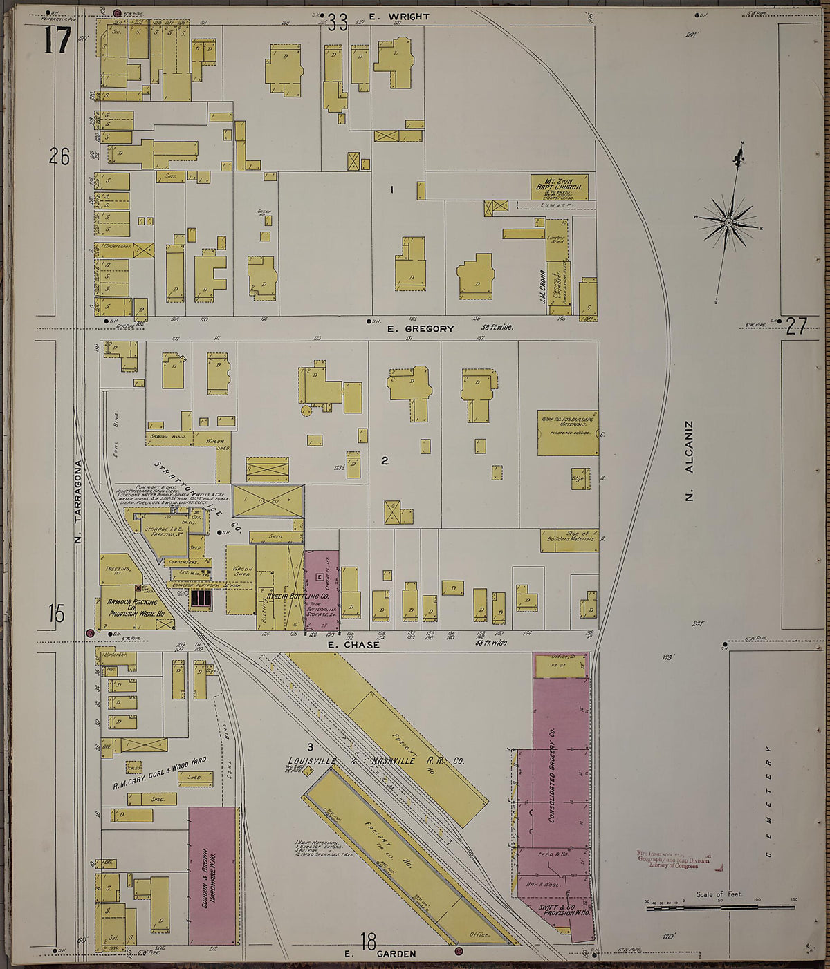 Pensacola, Escambia County, Florida 1907 (Sheet 18) by Relic Map Company
