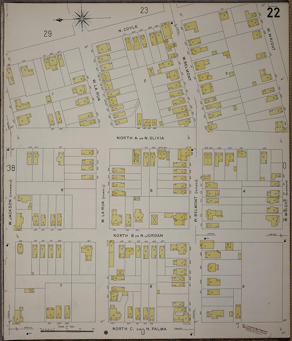 Pensacola, Escambia County, Florida 1907 (Sheet 23) by Relic Map Company