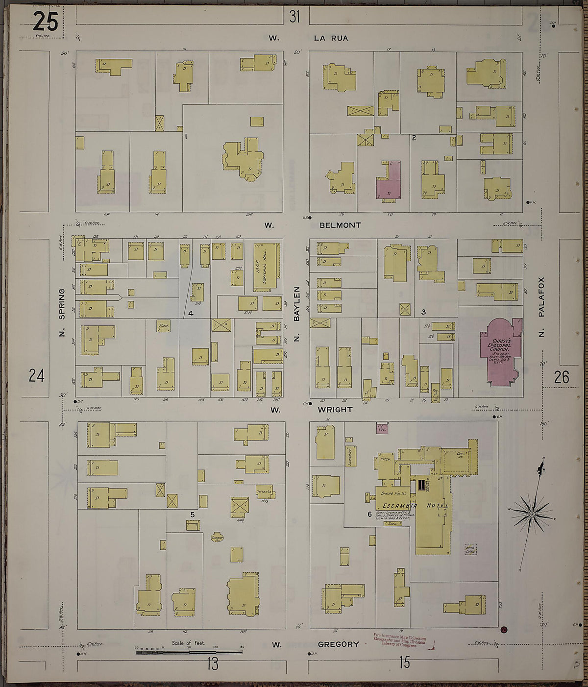 Pensacola, Escambia County, Florida 1907 (Sheet 26) by Relic Map Company