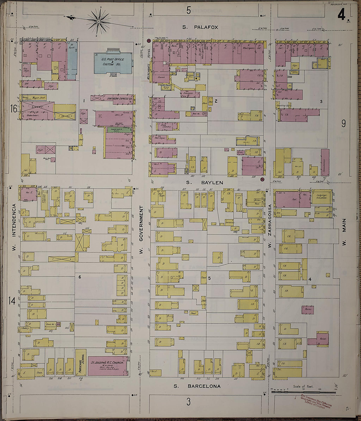 Pensacola, Escambia County, Florida 1907 (Sheet 5) by Relic Map Company