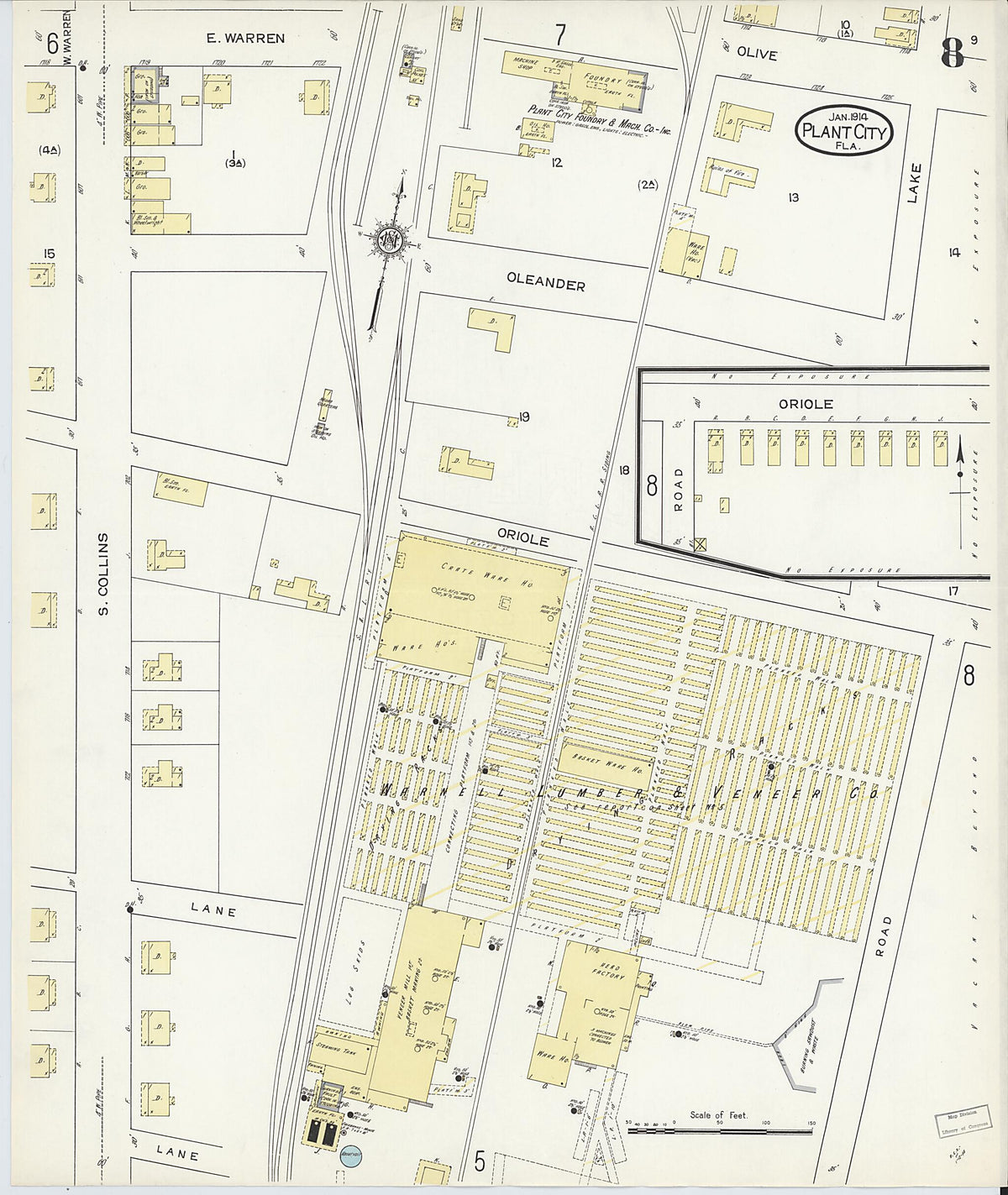 Plant City, Hillborough County, Florida 1914 (Sheet 8 of 8) by Relic Map Company