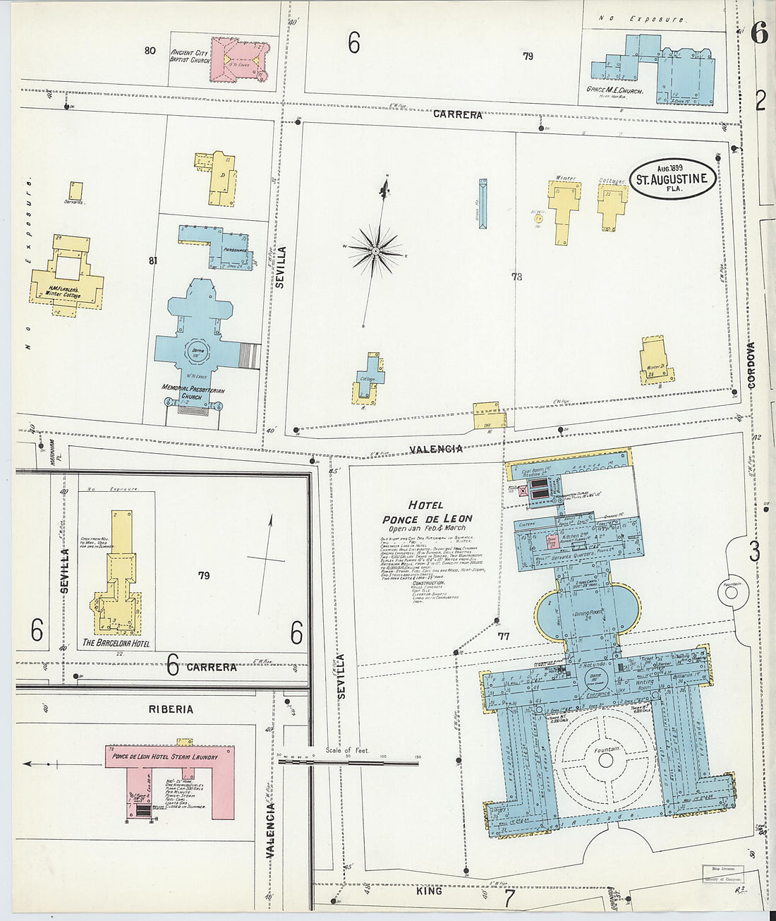 This old map of Saint Augustine, Saint John&