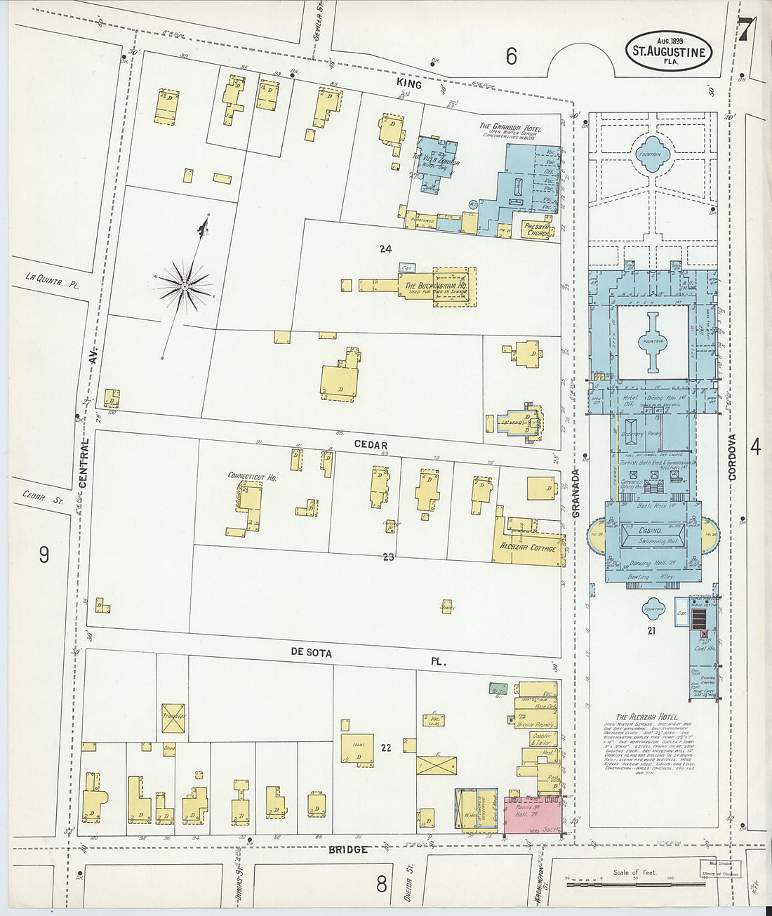 This old map of Saint Augustine, Saint John&