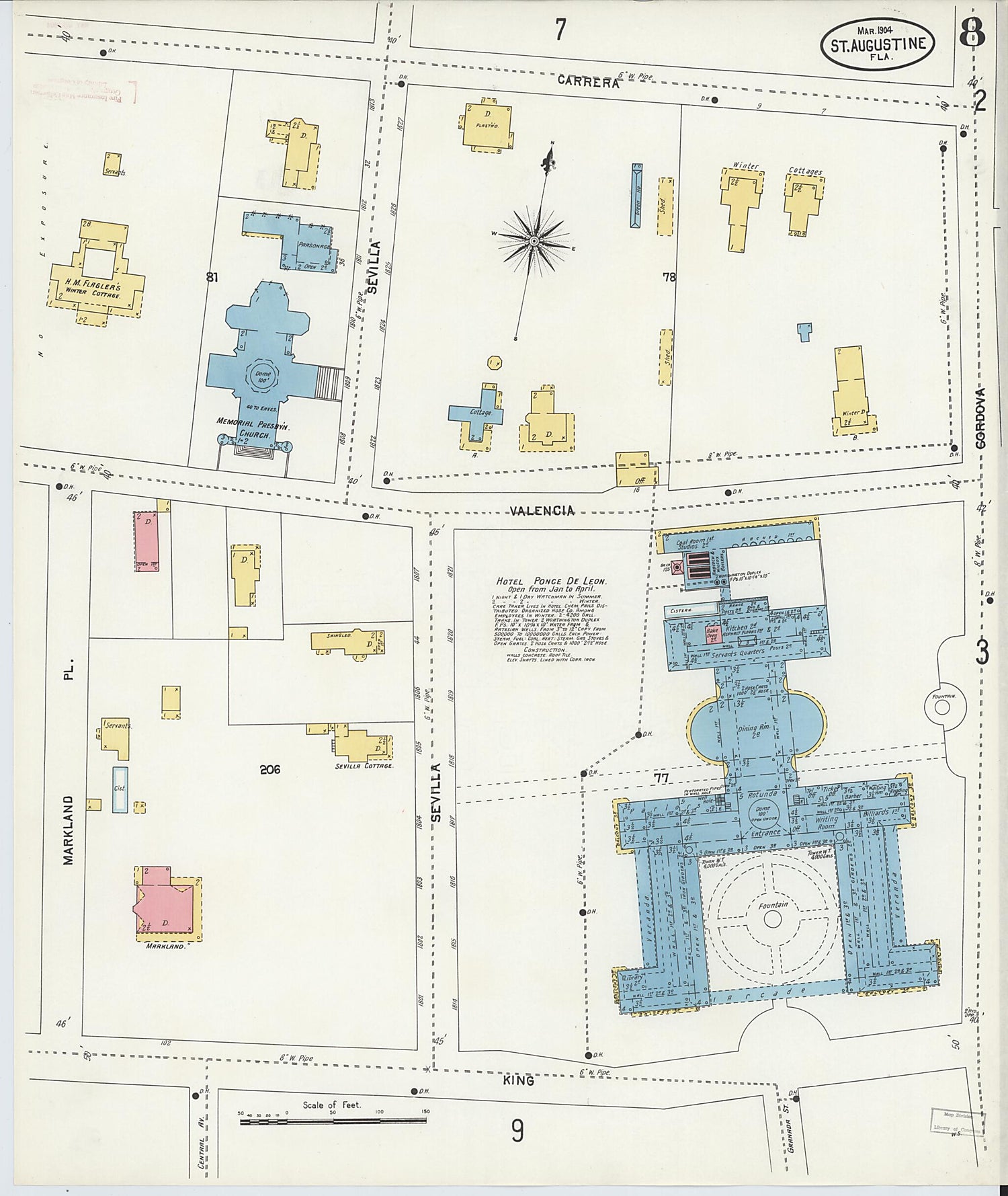 This old map of Saint Augustine, Saint John&